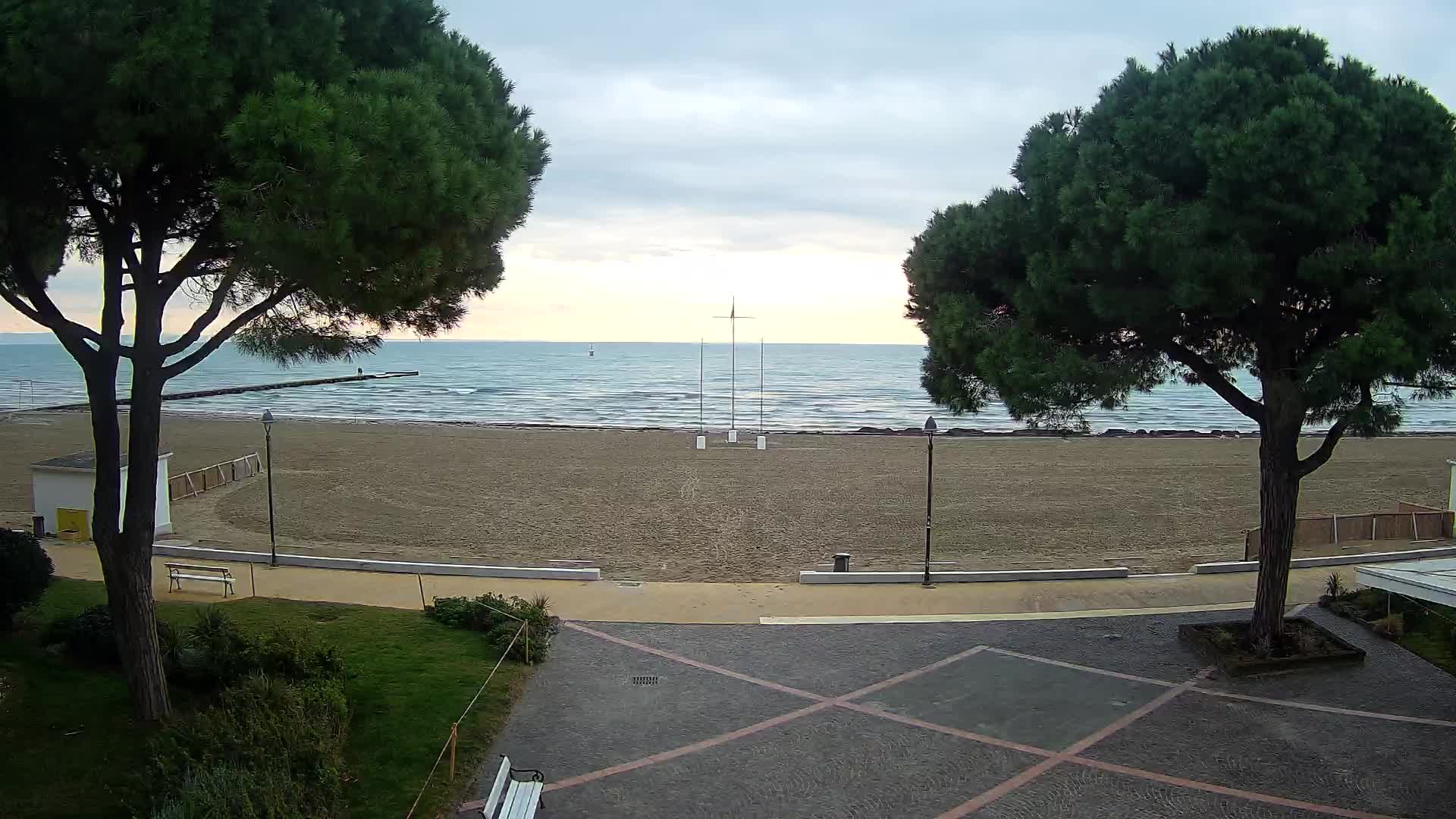 Grado Strand Eingang | Live-Ansicht der Küste