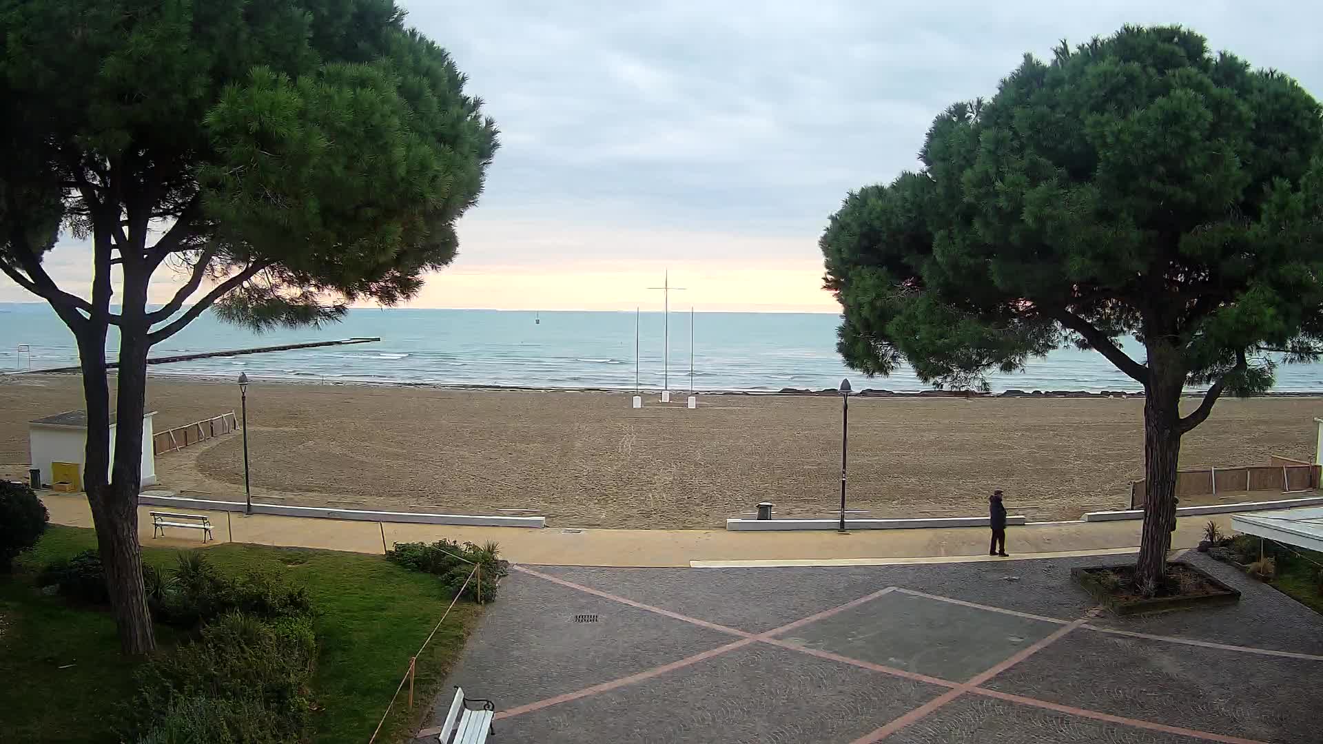 Entrée Plage Grado | Vue en Direct sur le Littoral