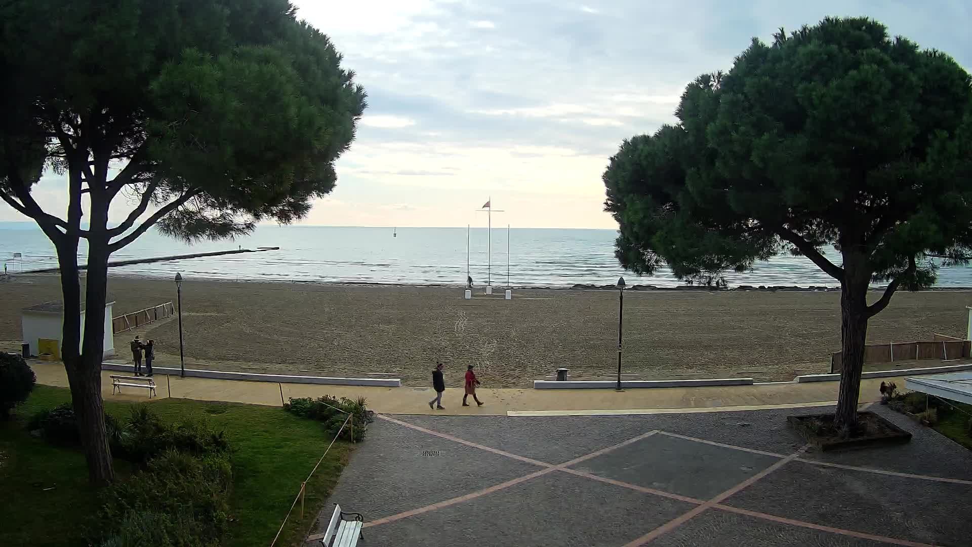 Grado Strand Eingang | Live-Ansicht der Küste