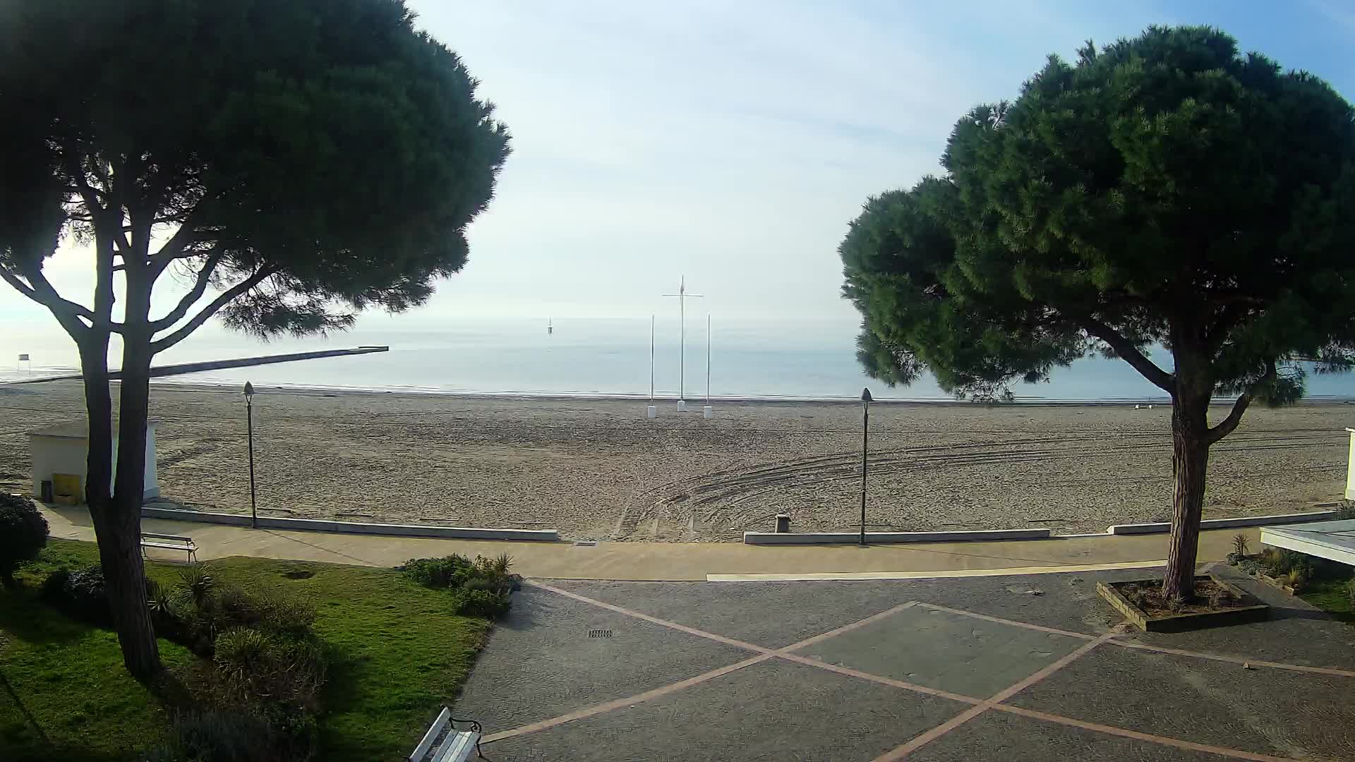 Entrée Plage Grado | Vue en Direct sur le Littoral