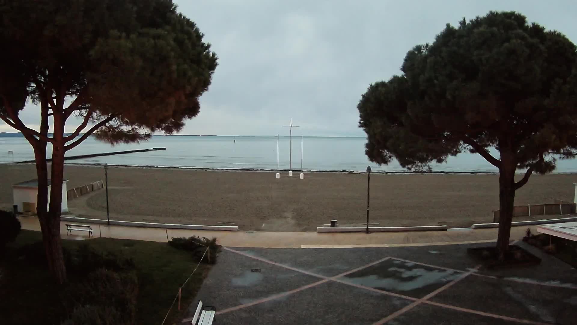 Entrée Plage Grado | Vue en Direct sur le Littoral