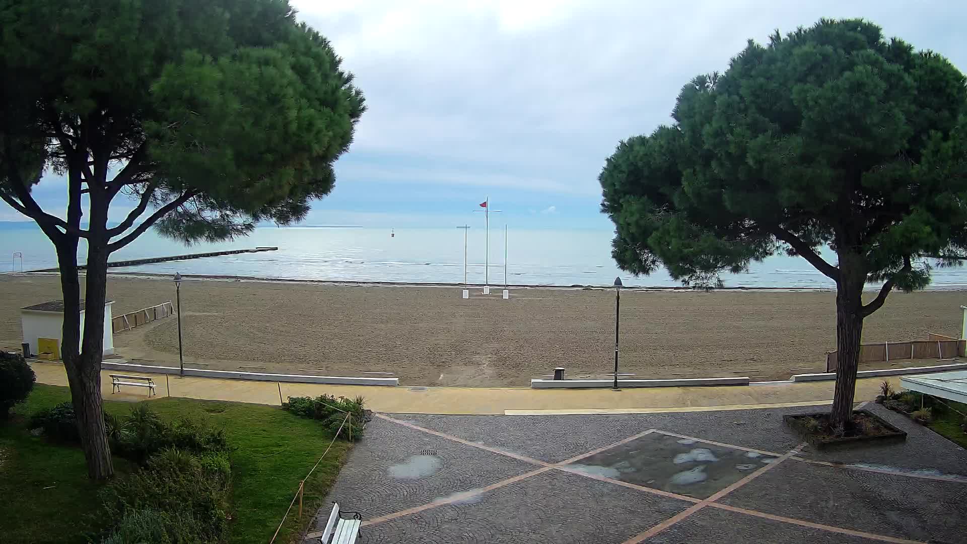 Grado Strand Eingang | Live-Ansicht der Küste