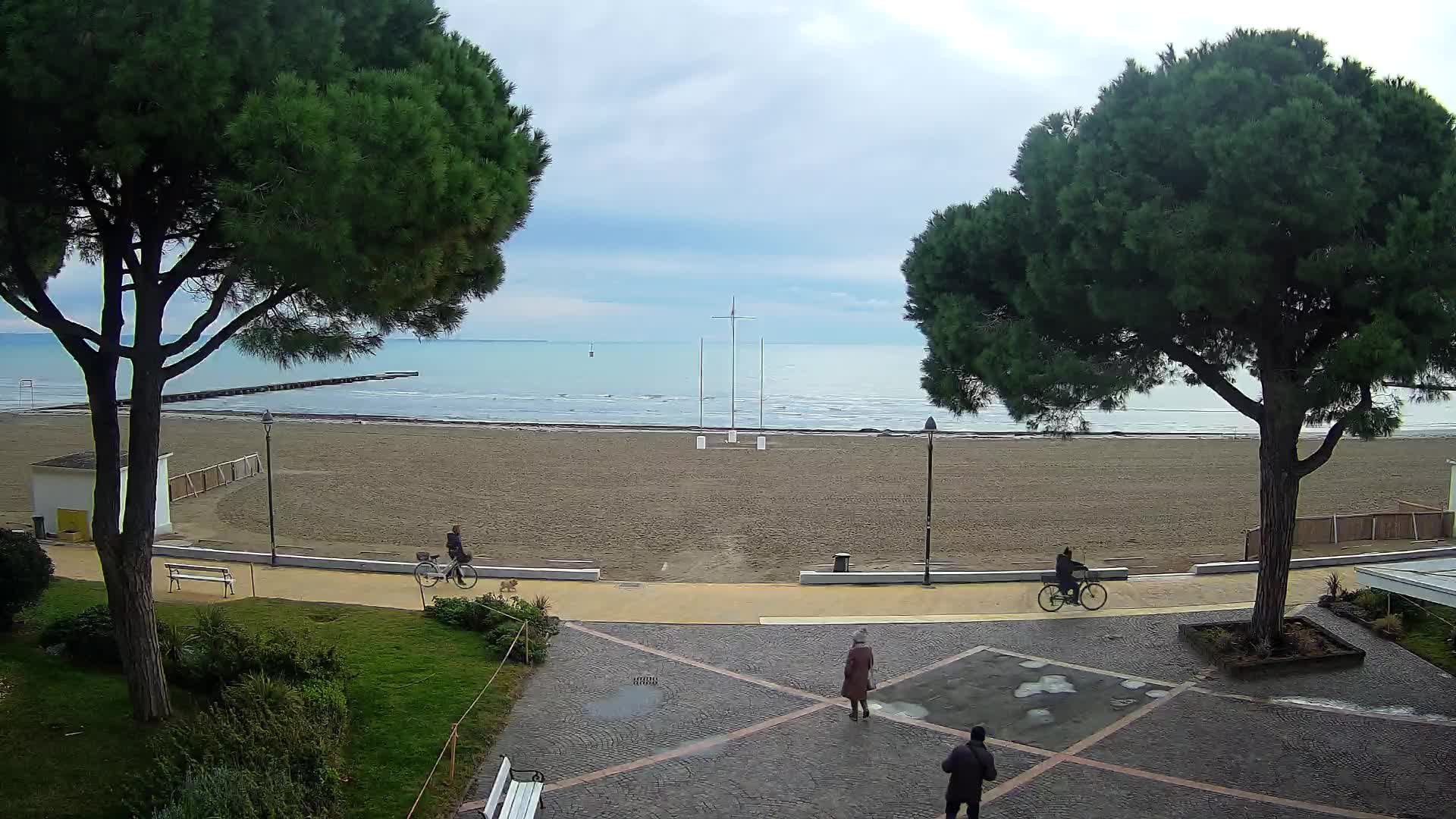 Entrée Plage Grado | Vue en Direct sur le Littoral