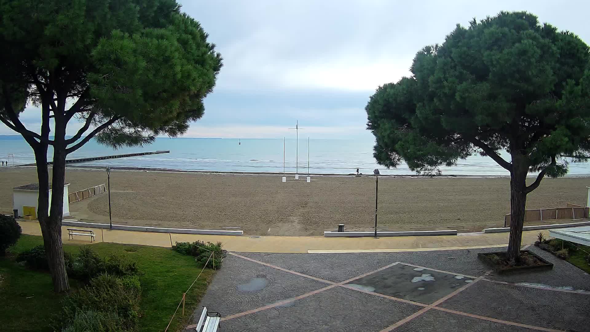 Grado Strand Eingang | Live-Ansicht der Küste