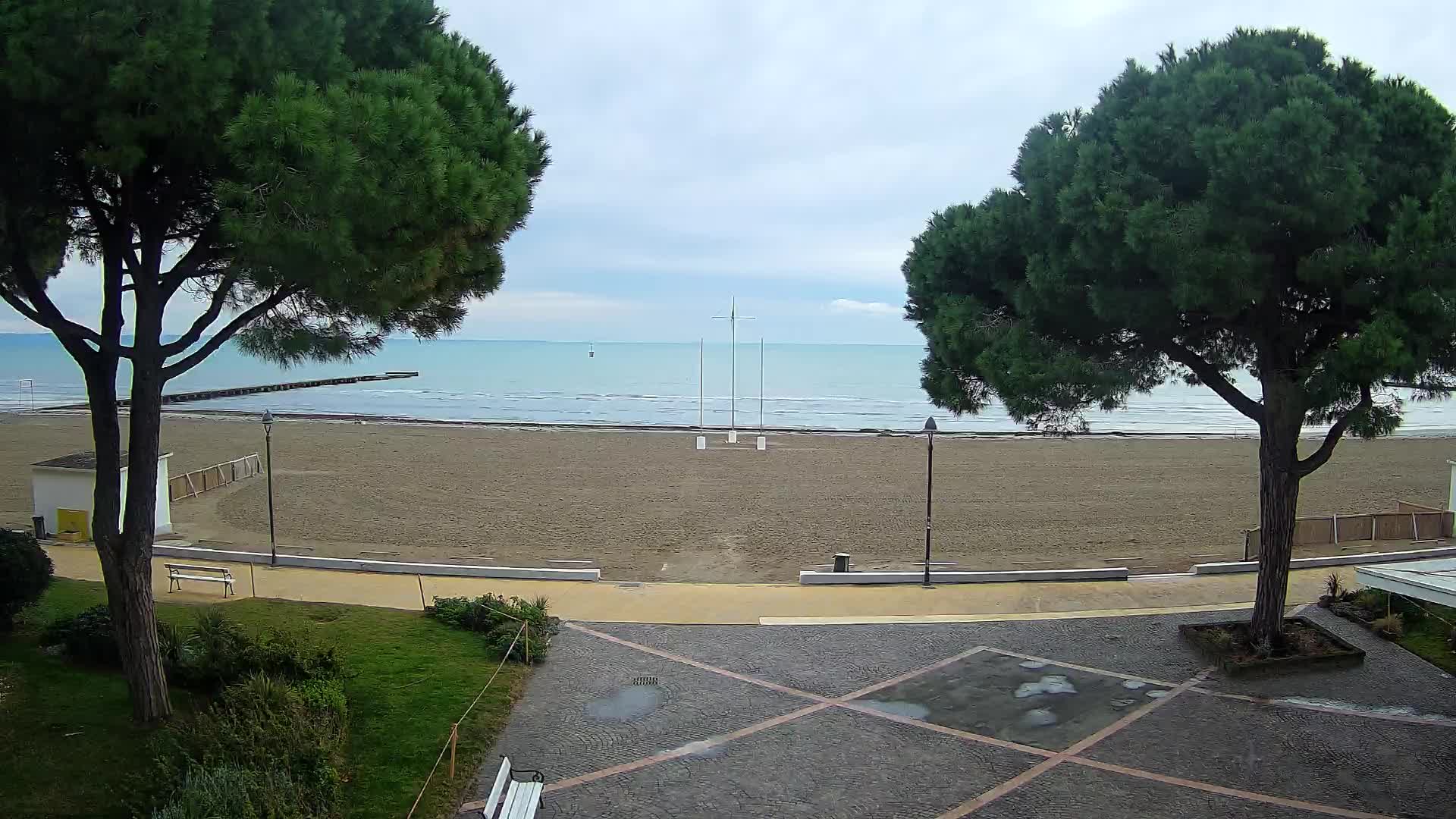 Entrée Plage Grado | Vue en Direct sur le Littoral