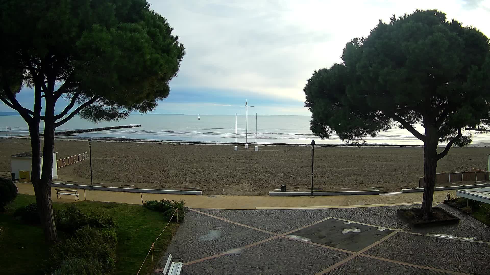 Grado Strand Eingang | Live-Ansicht der Küste