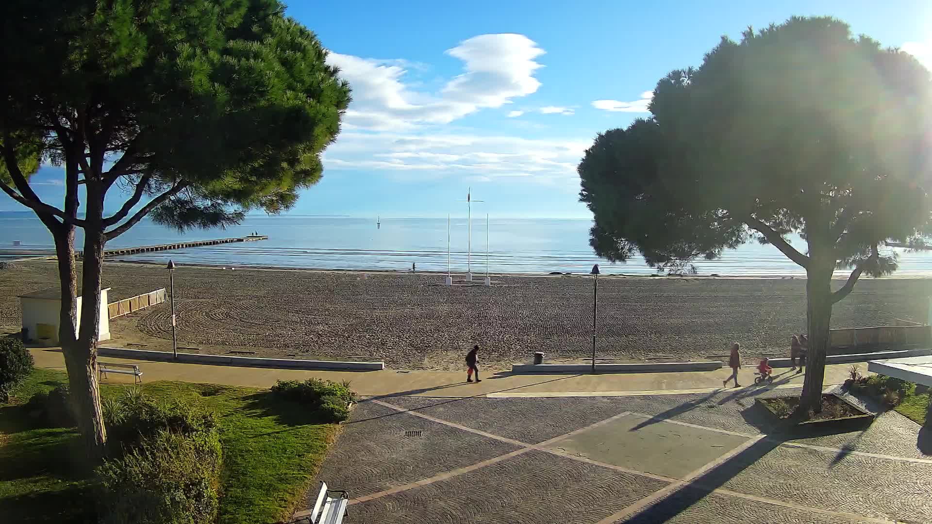 Grado Strand Eingang | Live-Ansicht der Küste