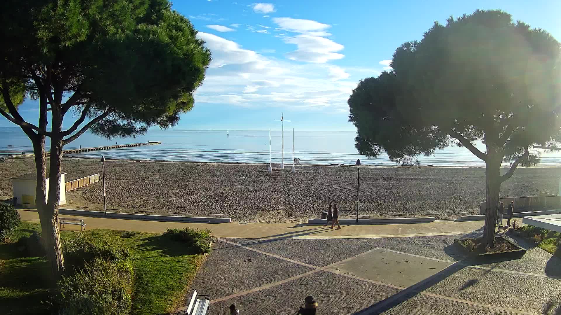 Grado Strand Eingang | Live-Ansicht der Küste