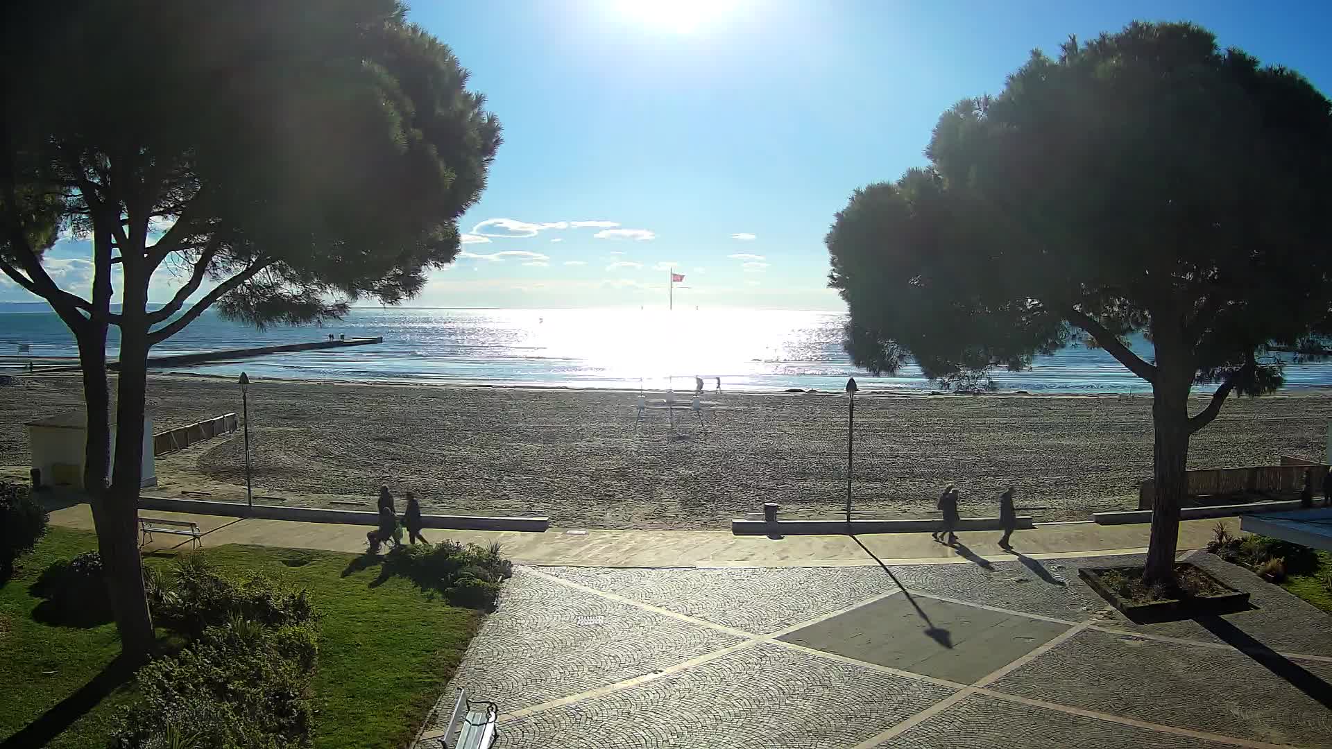 Grado Strand Eingang | Live-Ansicht der Küste