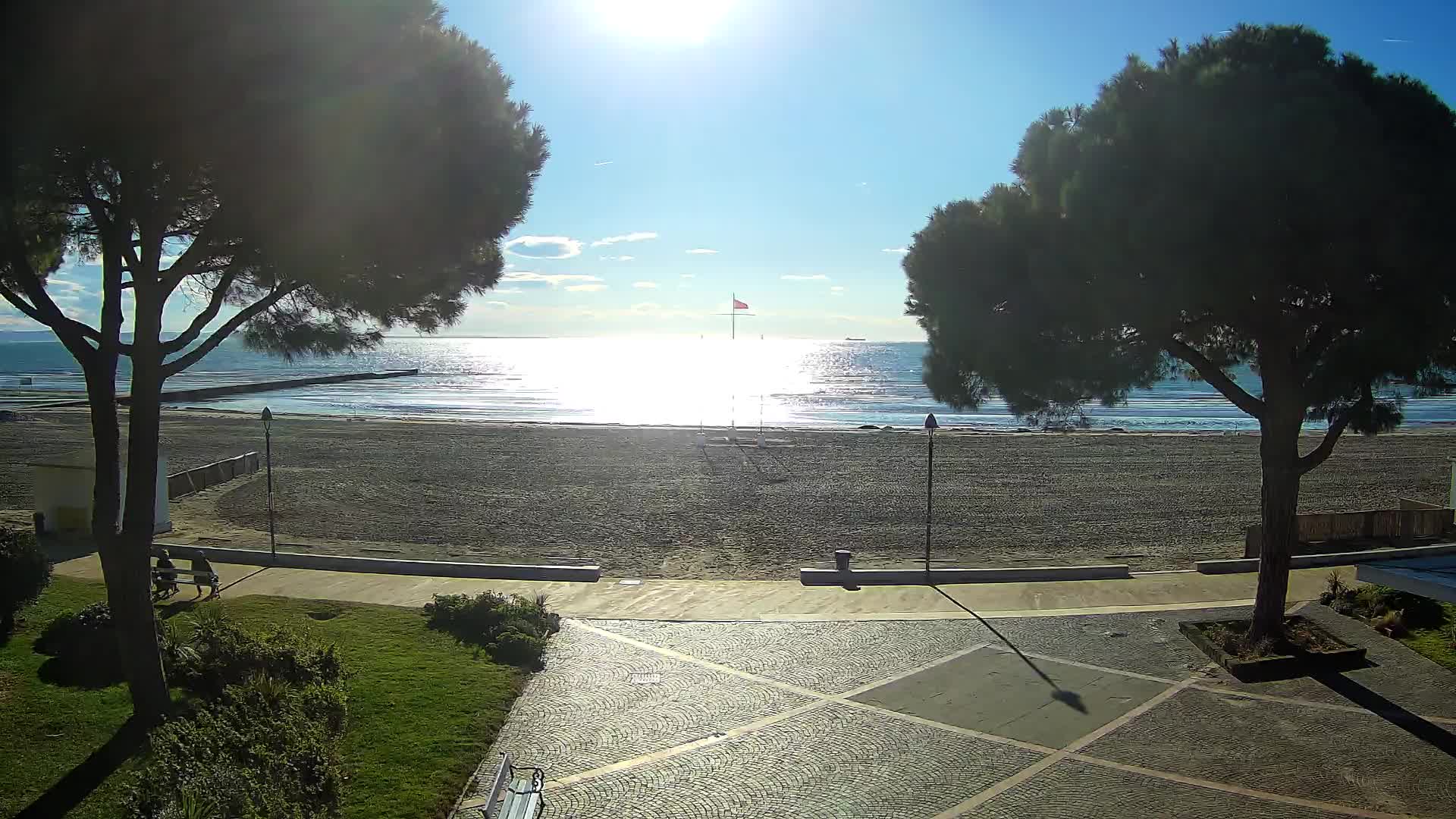 Entrée Plage Grado | Vue en Direct sur le Littoral