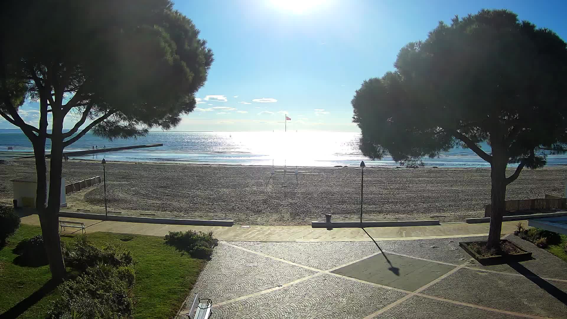 Grado Strand Eingang | Live-Ansicht der Küste