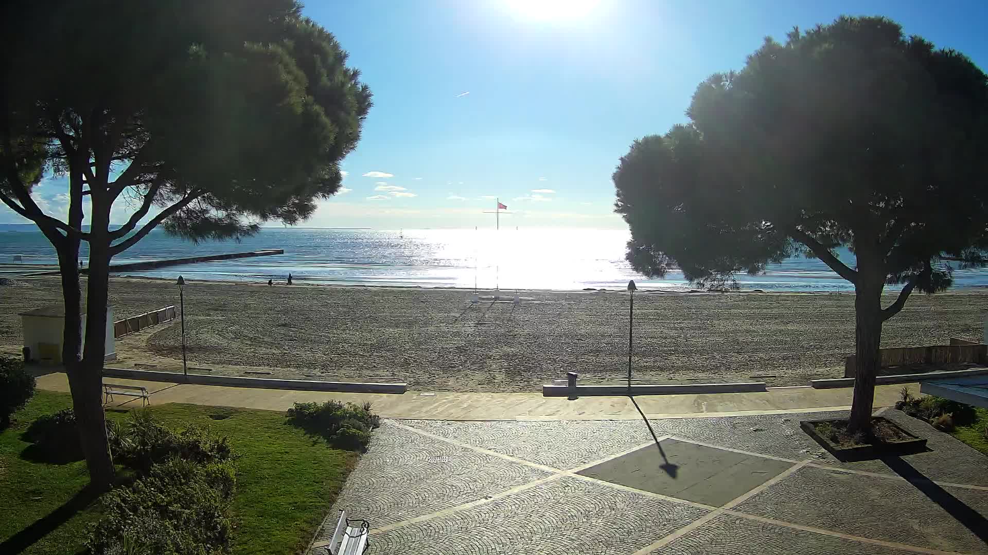 Grado Strand Eingang | Live-Ansicht der Küste