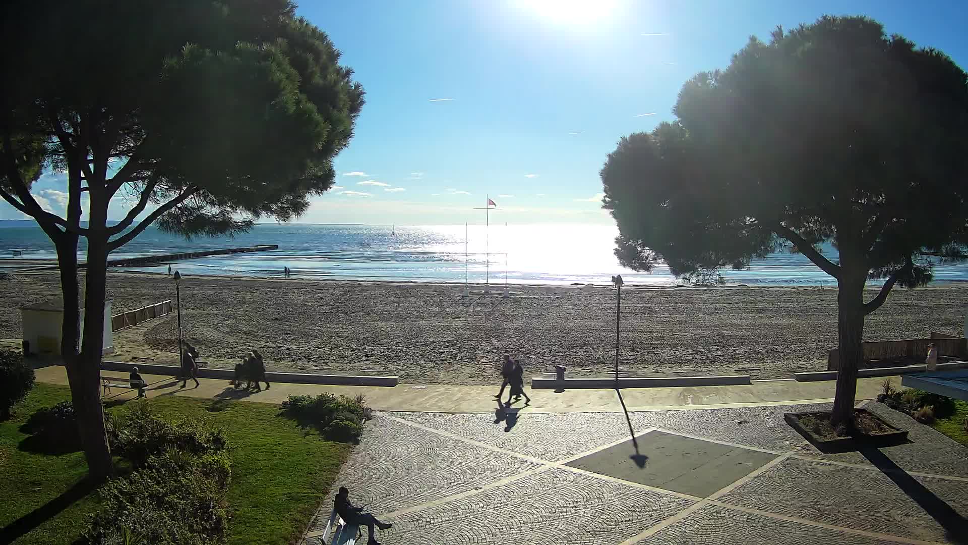 Entrée Plage Grado | Vue en Direct sur le Littoral