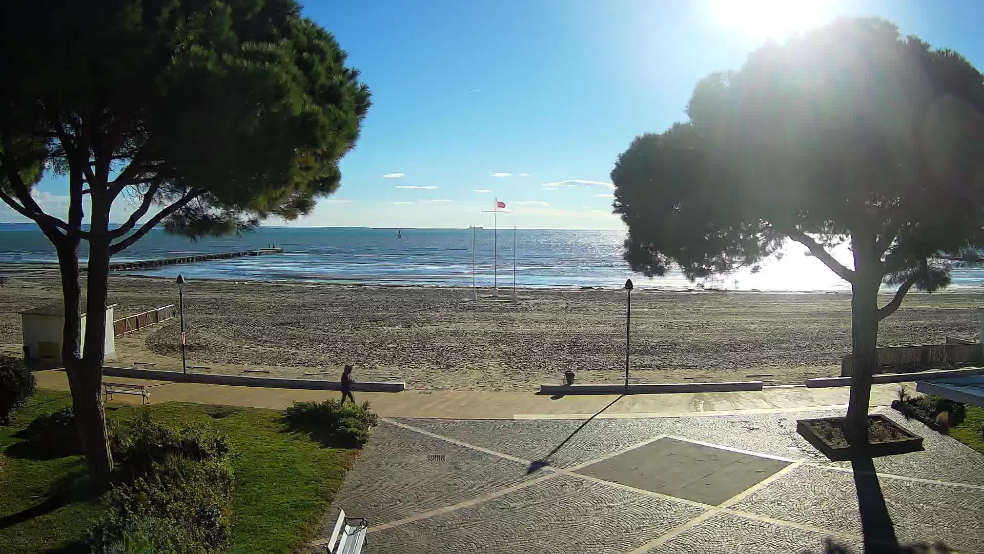 Entrée Plage Grado | Vue en Direct sur le Littoral