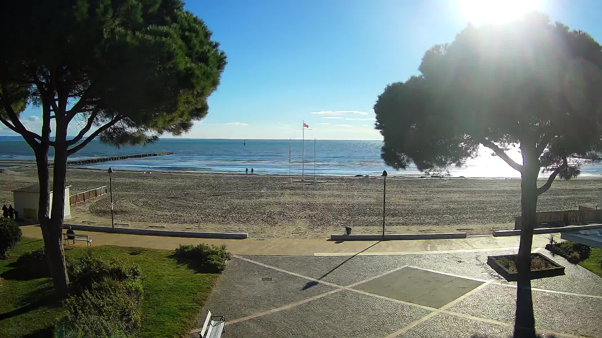 Entrée Plage Grado | Vue en Direct sur le Littoral