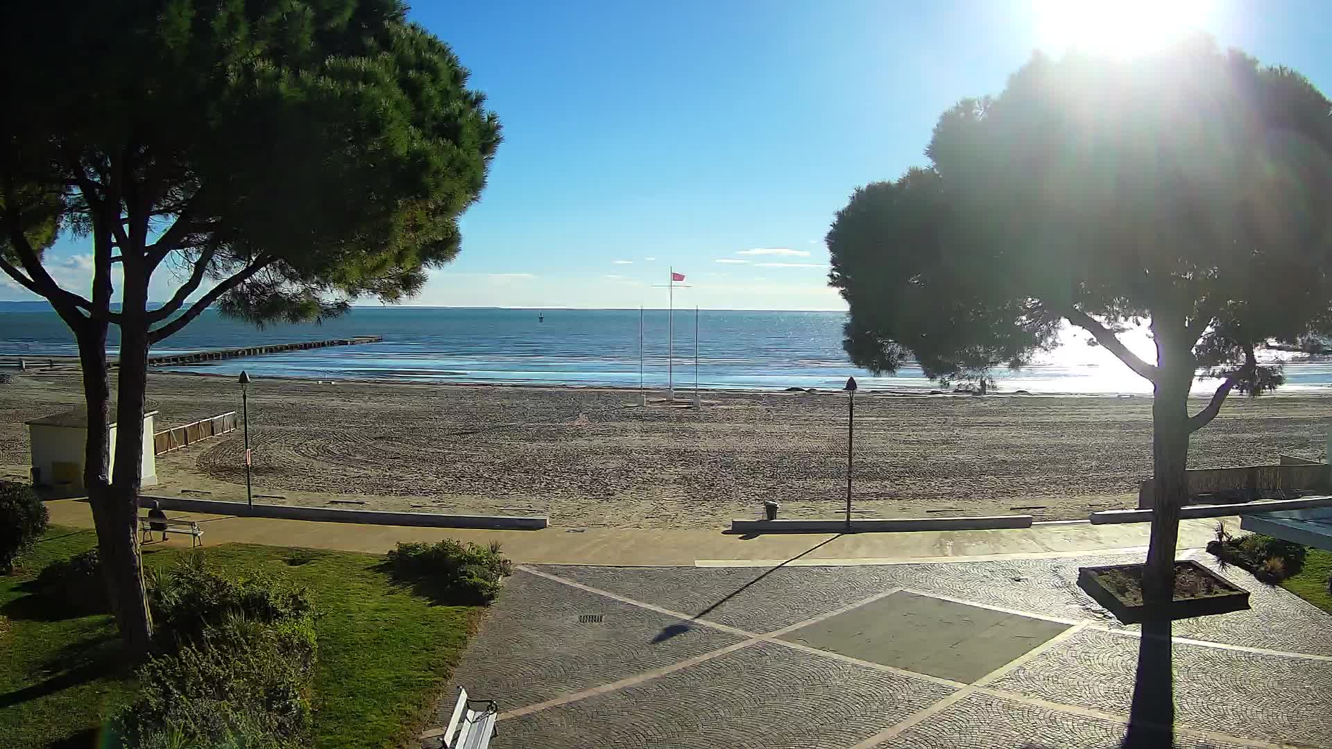 Entrée Plage Grado | Vue en Direct sur le Littoral