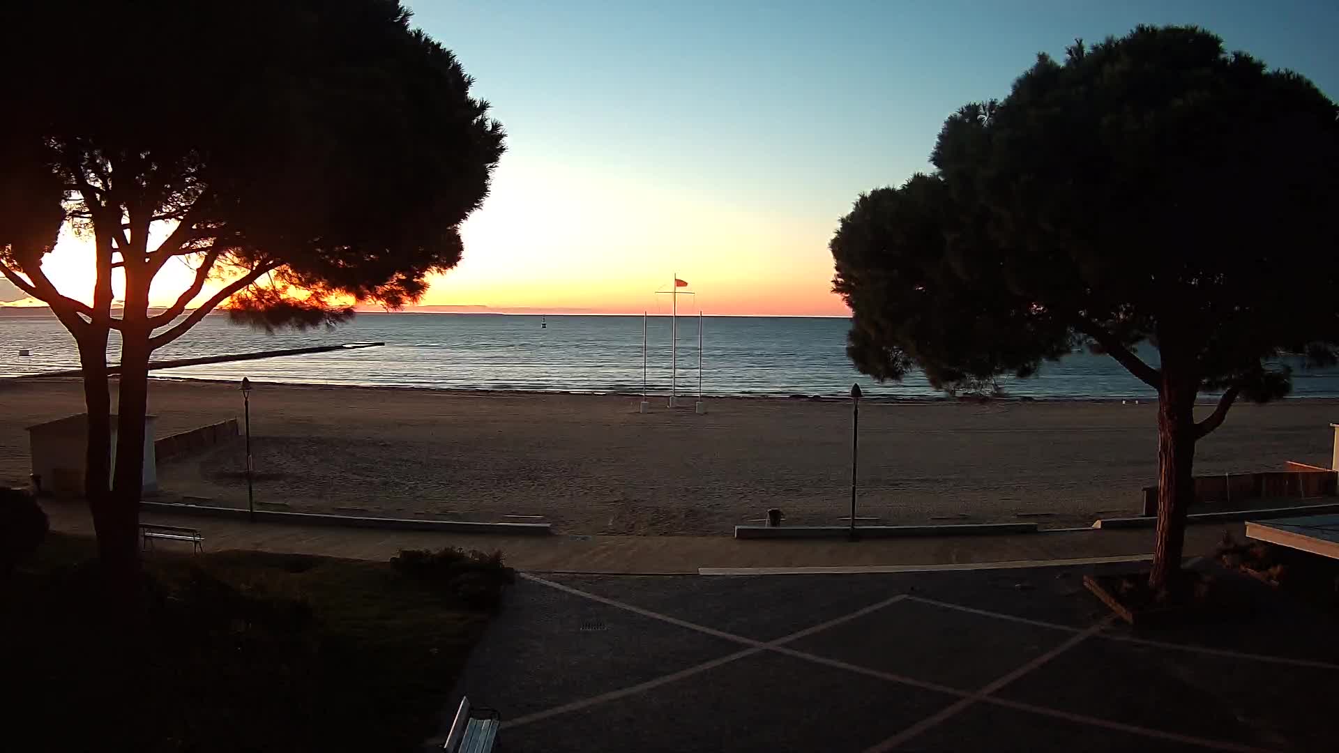 Entrée Plage Grado | Vue en Direct sur le Littoral