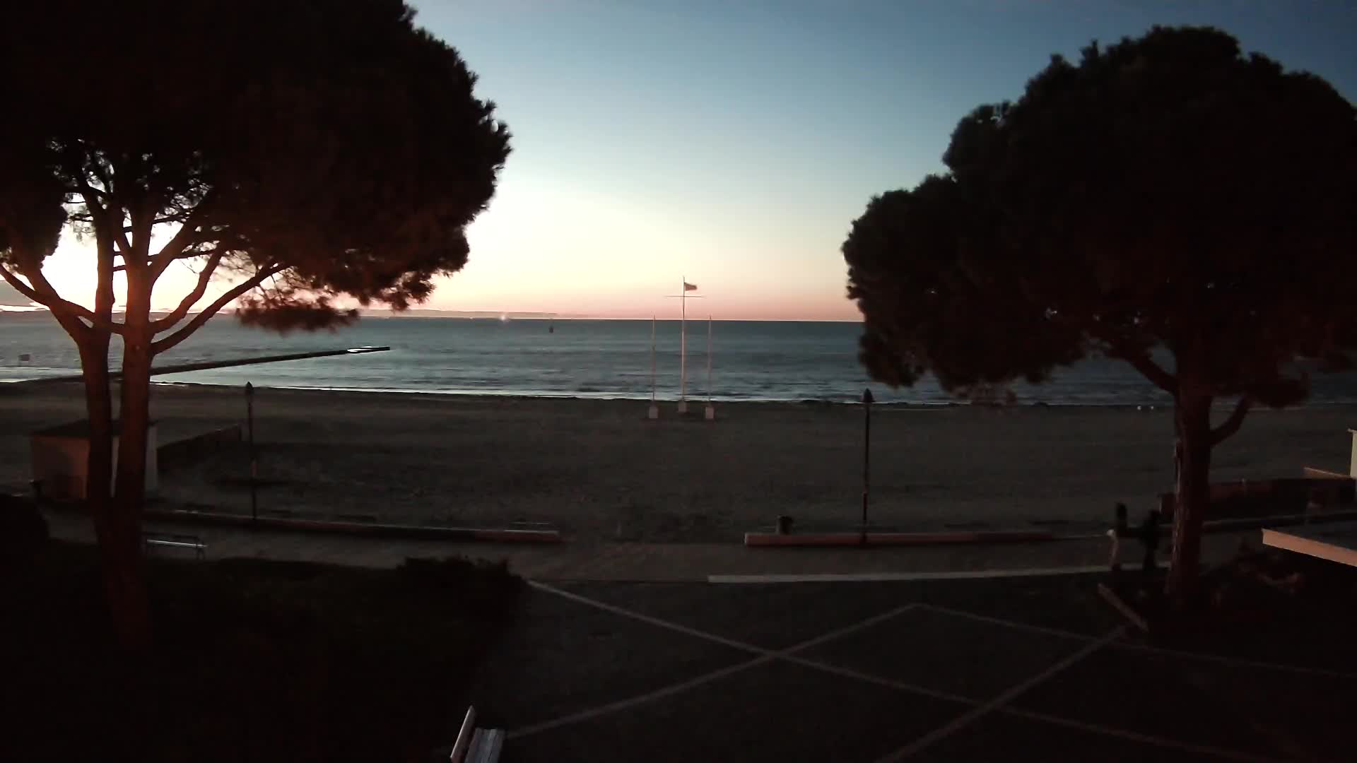 Entrée Plage Grado | Vue en Direct sur le Littoral