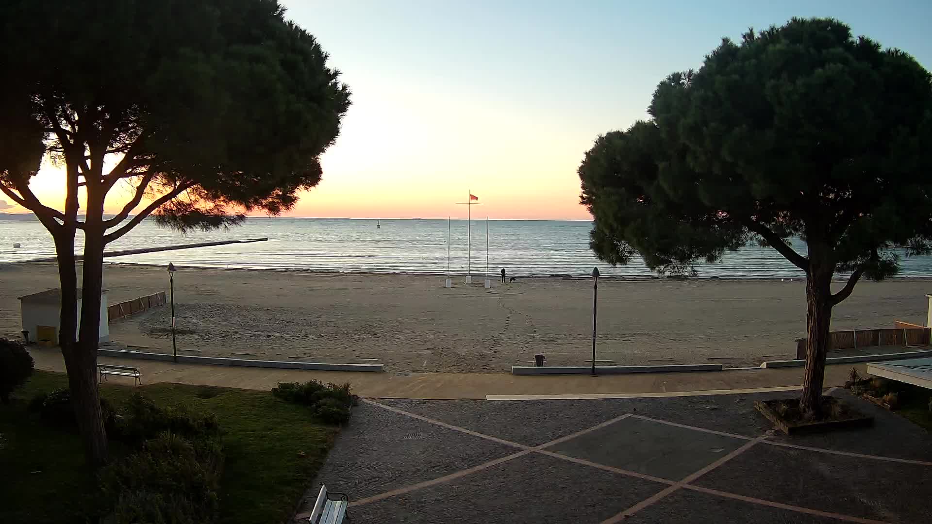 Grado Strand Eingang | Live-Ansicht der Küste