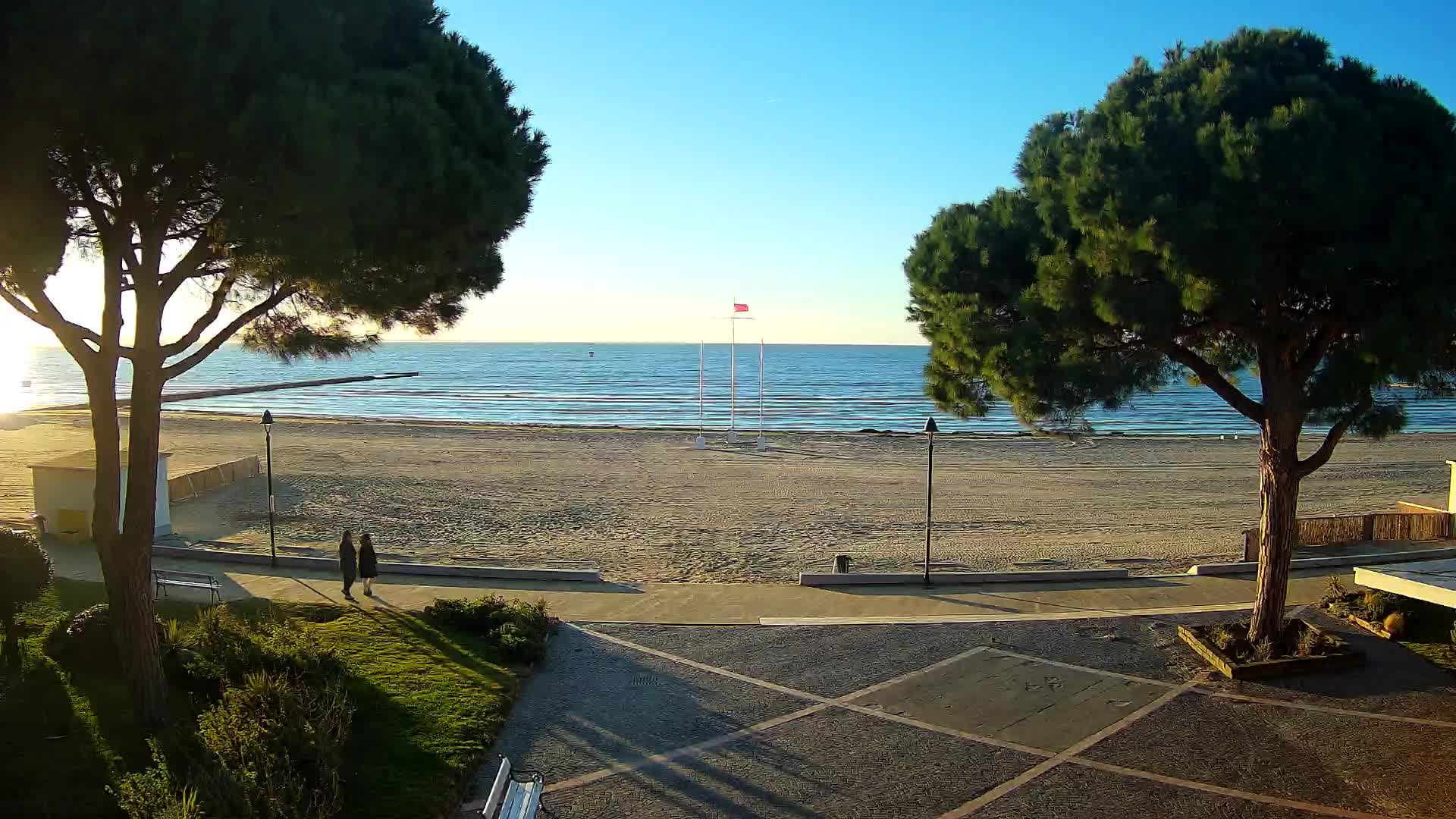 Grado Strand Eingang | Live-Ansicht der Küste