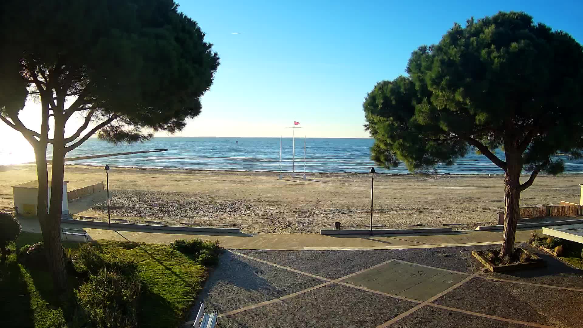 Entrée Plage Grado | Vue en Direct sur le Littoral