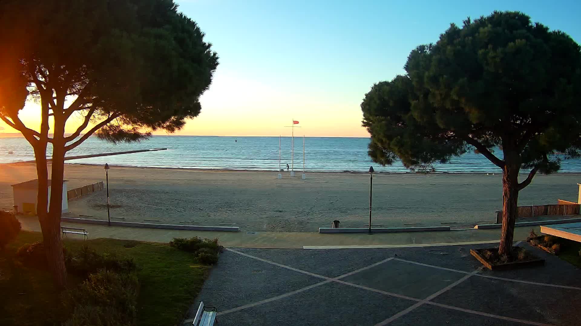 Entrée Plage Grado | Vue en Direct sur le Littoral