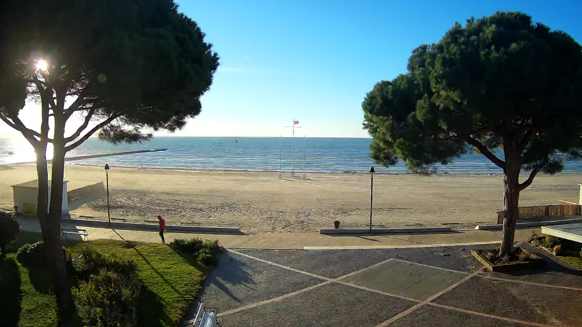 Entrée Plage Grado | Vue en Direct sur le Littoral