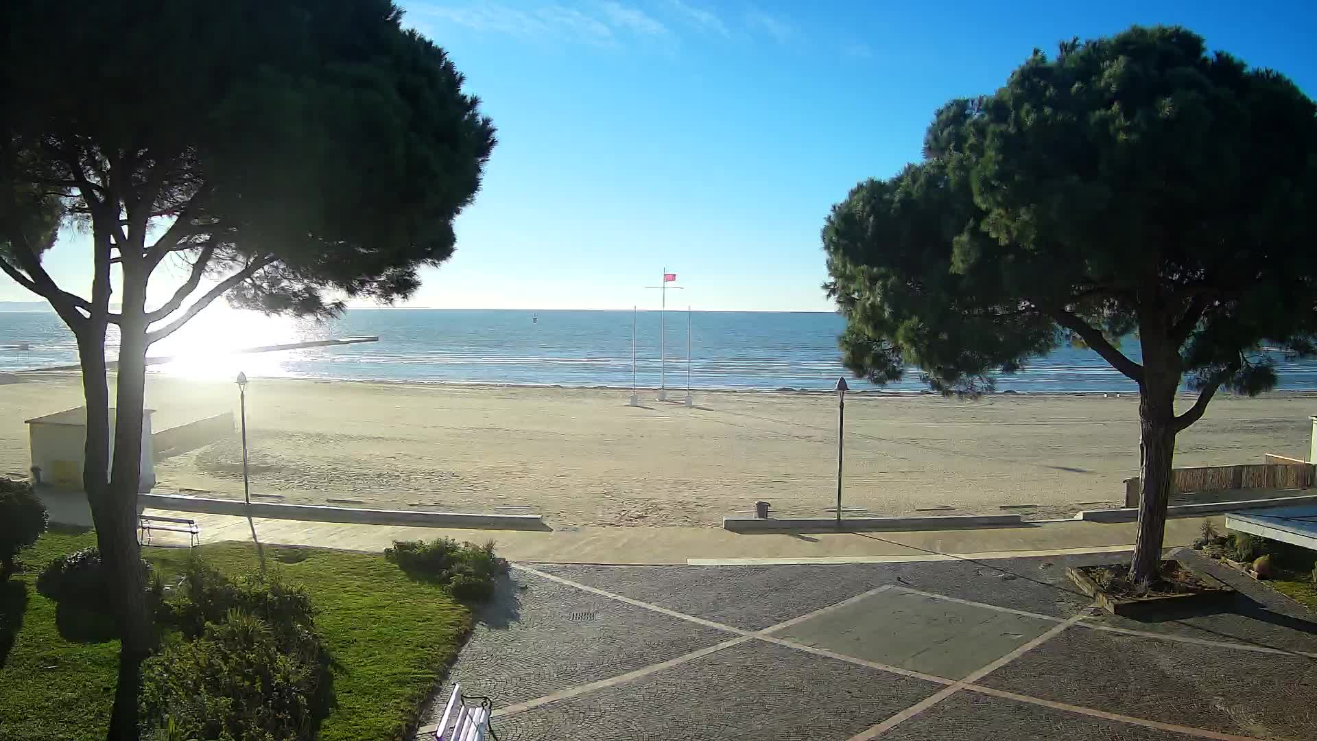 Entrée Plage Grado | Vue en Direct sur le Littoral