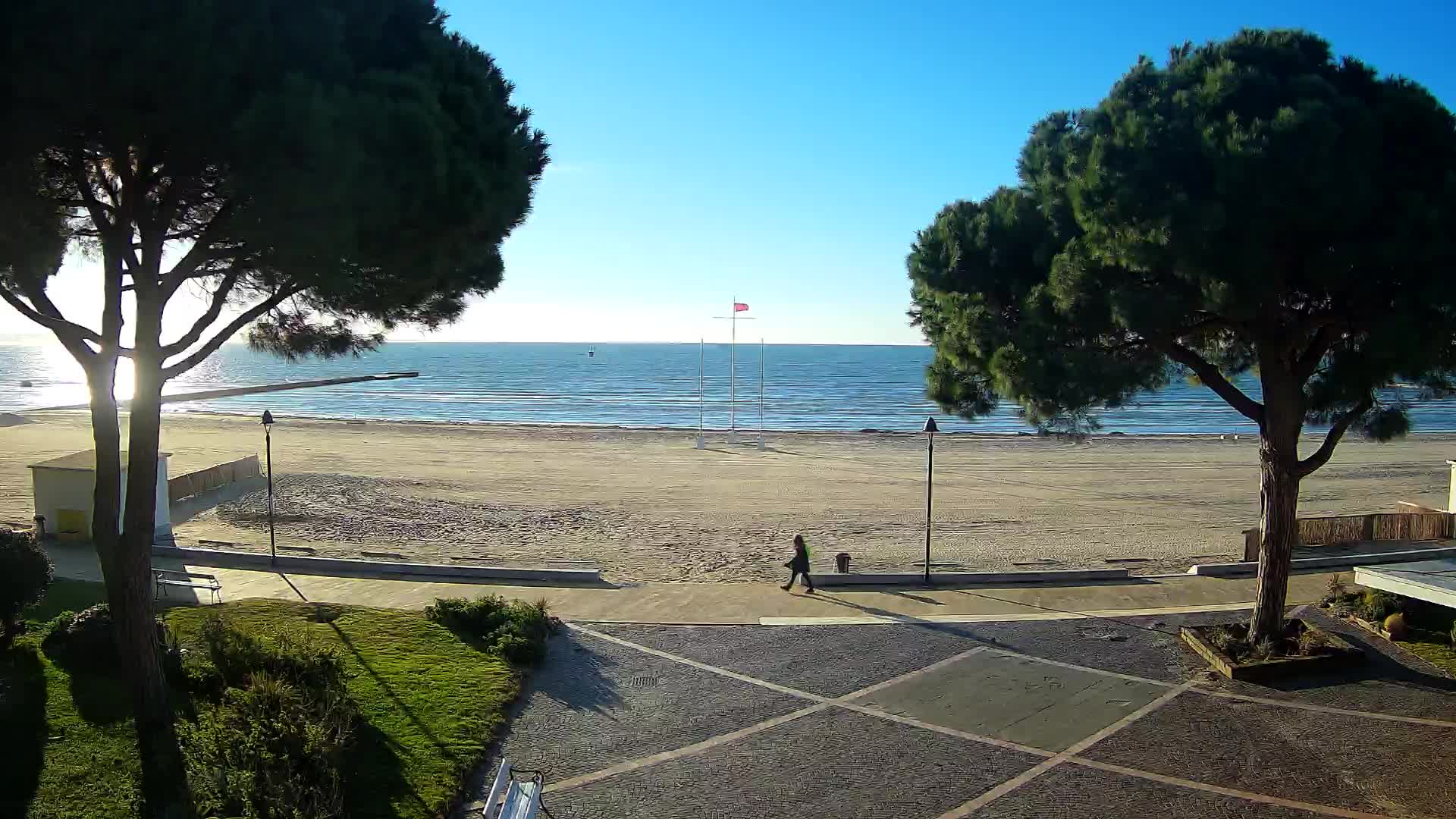 Grado Strand Eingang | Live-Ansicht der Küste