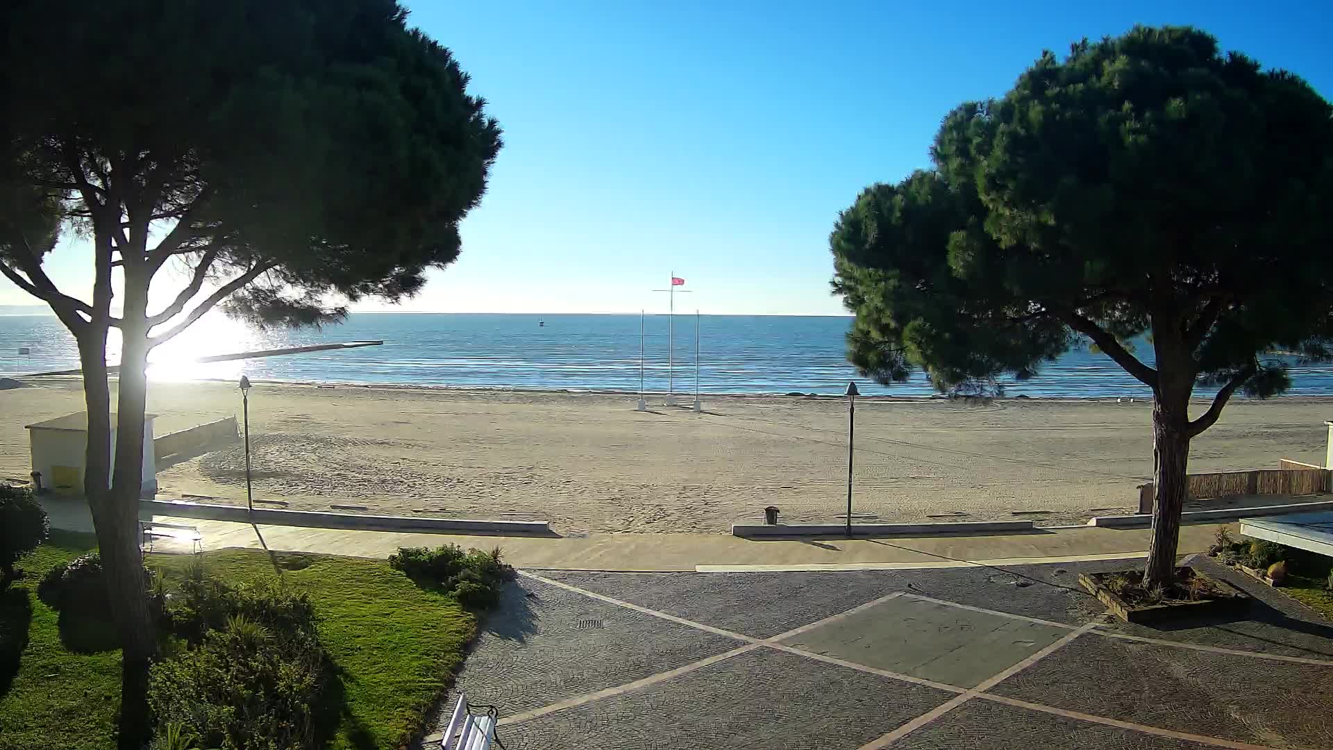 Grado Strand Eingang | Live-Ansicht der Küste