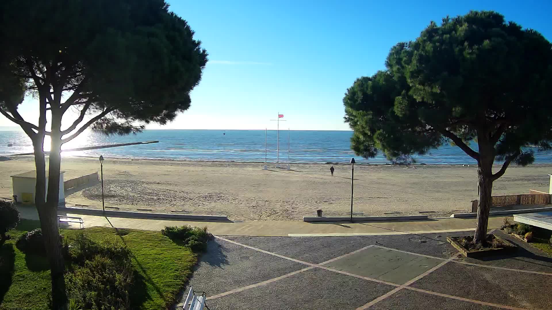 Entrée Plage Grado | Vue en Direct sur le Littoral