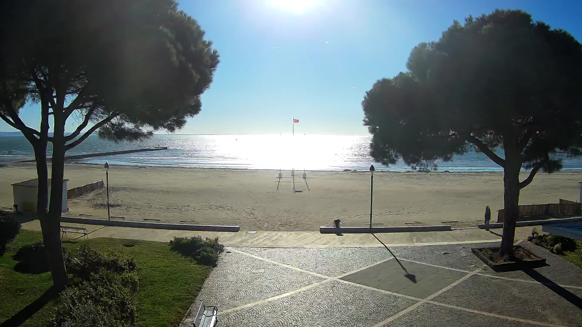 Entrée Plage Grado | Vue en Direct sur le Littoral