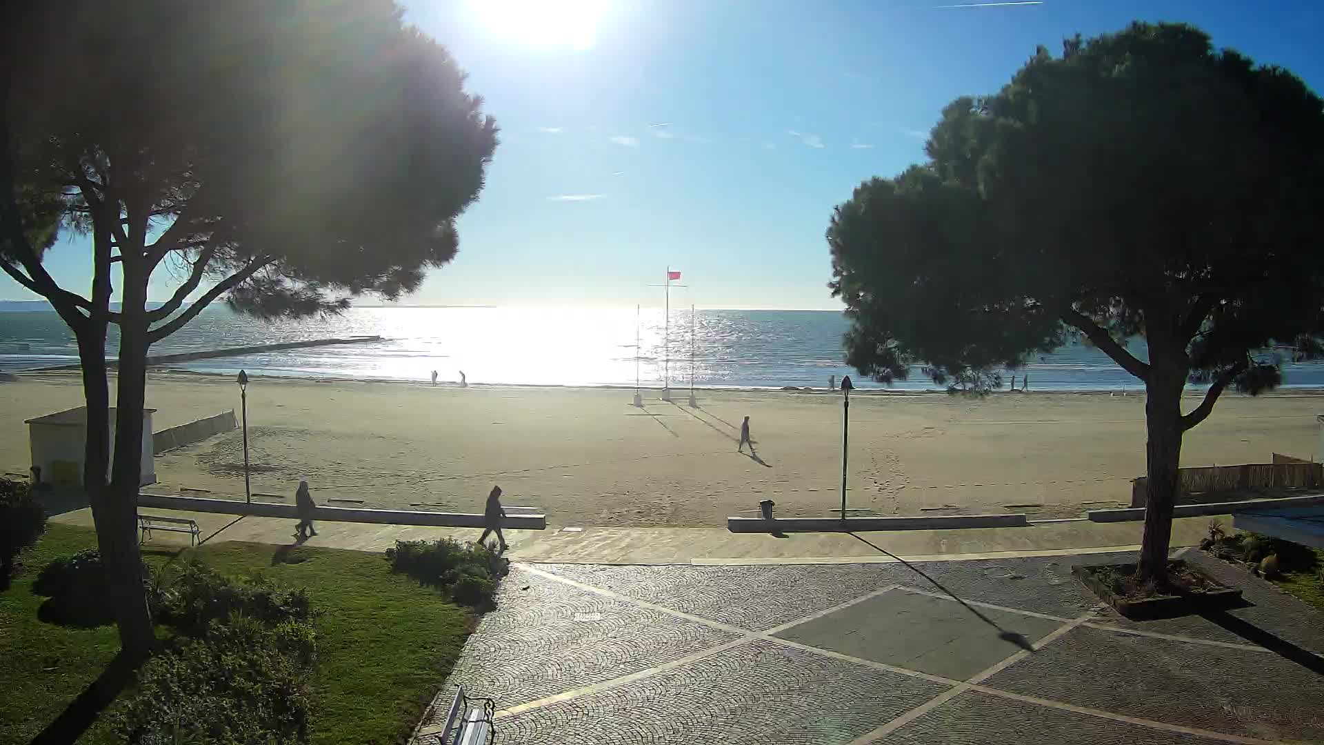 Entrée Plage Grado | Vue en Direct sur le Littoral