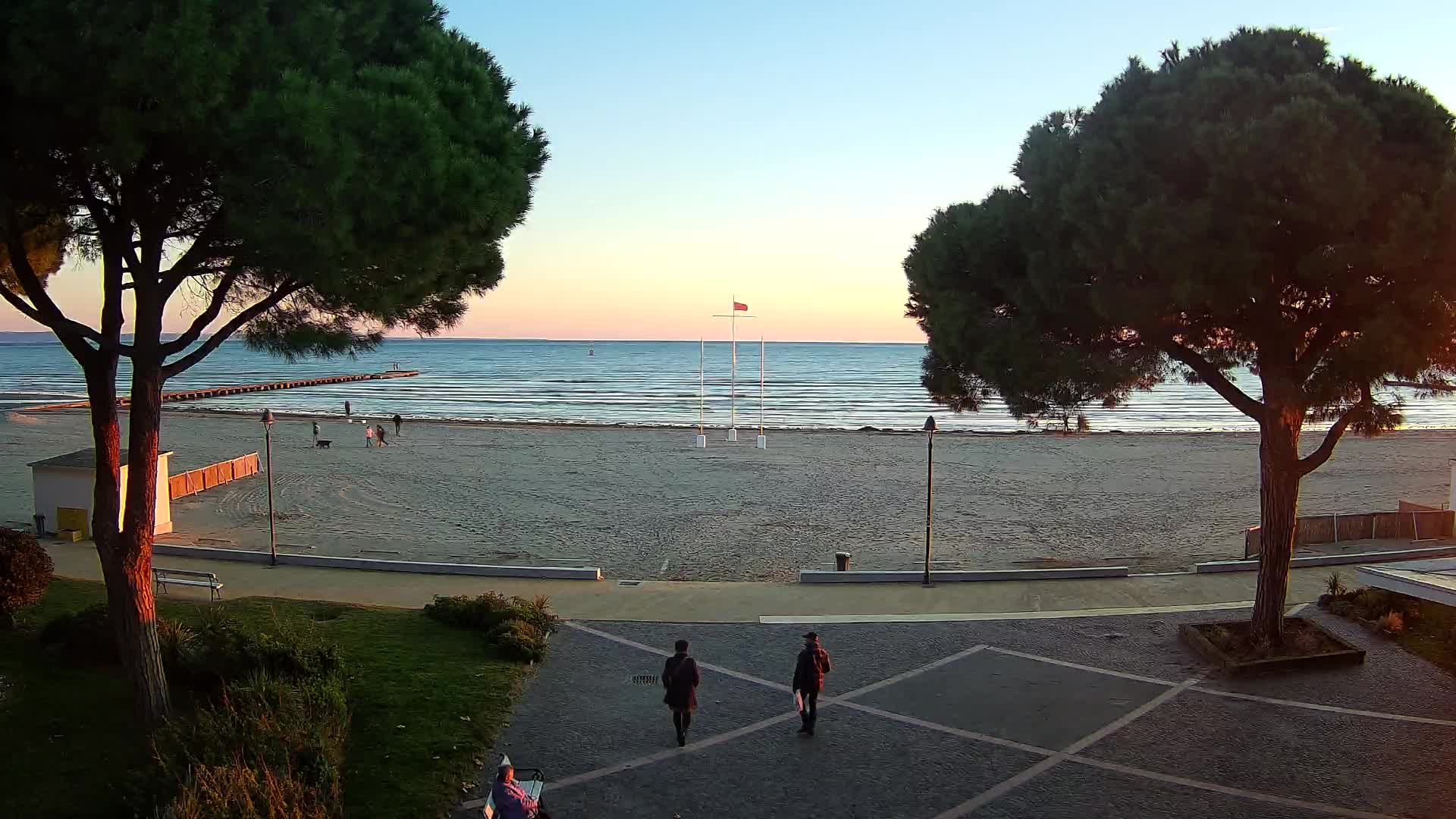 Entrée Plage Grado | Vue en Direct sur le Littoral