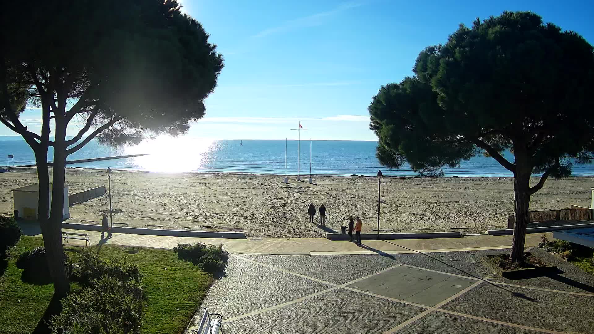 Grado Strand Eingang | Live-Ansicht der Küste