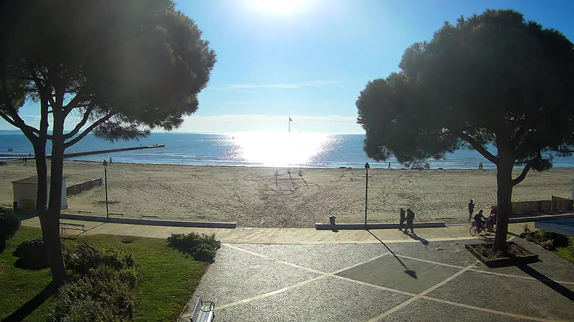 Grado Strand Eingang | Live-Ansicht der Küste