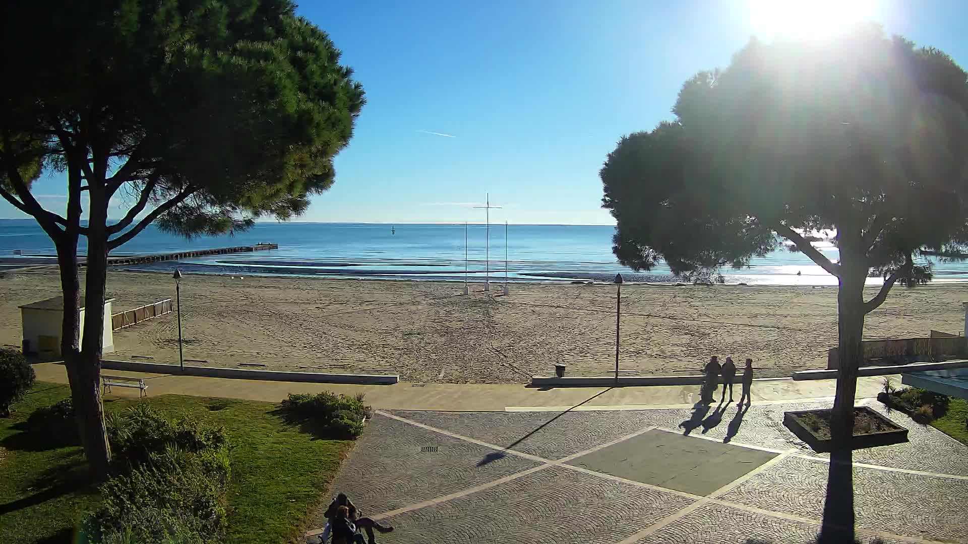 Entrée Plage Grado | Vue en Direct sur le Littoral