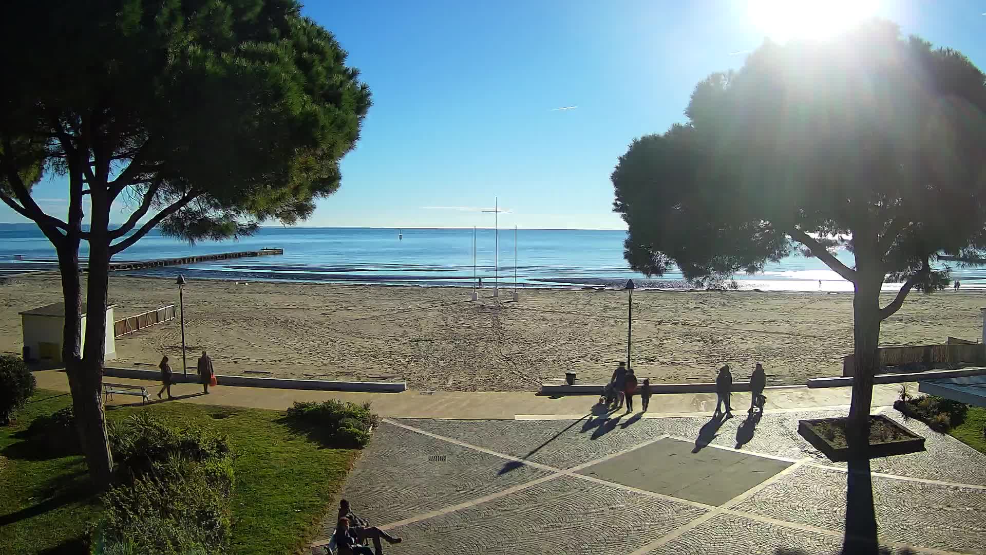 Grado Strand Eingang | Live-Ansicht der Küste