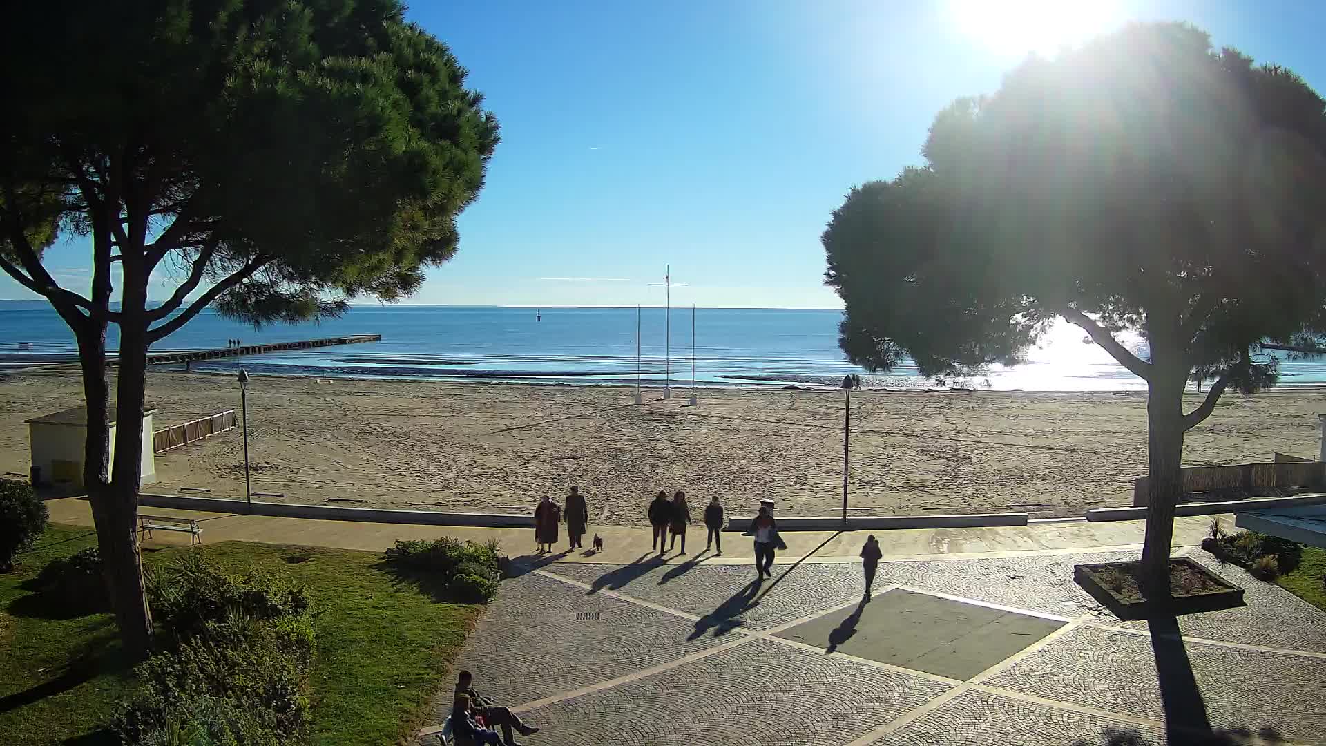 Grado Beach Webcam Entrance | Real-Time View of the Seaside