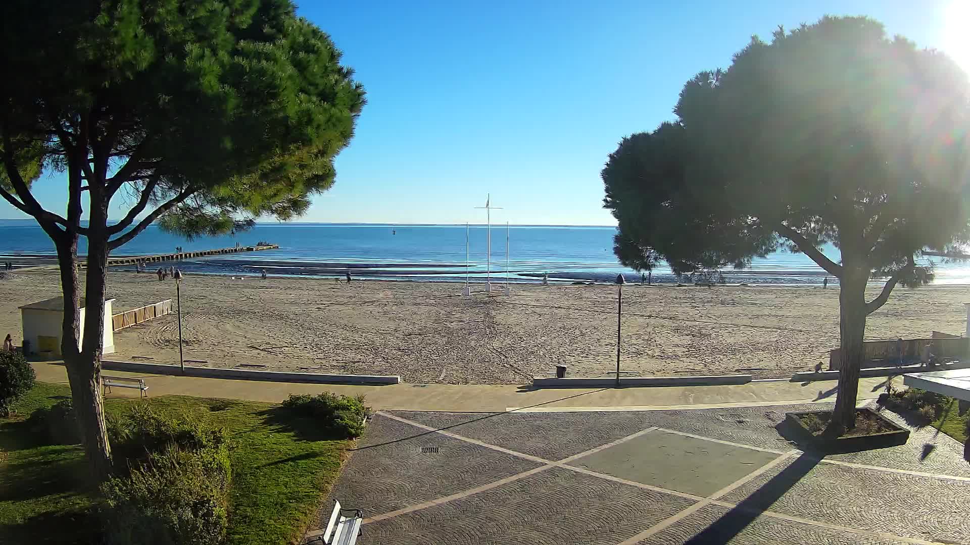 Grado Beach Webcam Entrance | Real-Time View of the Seaside