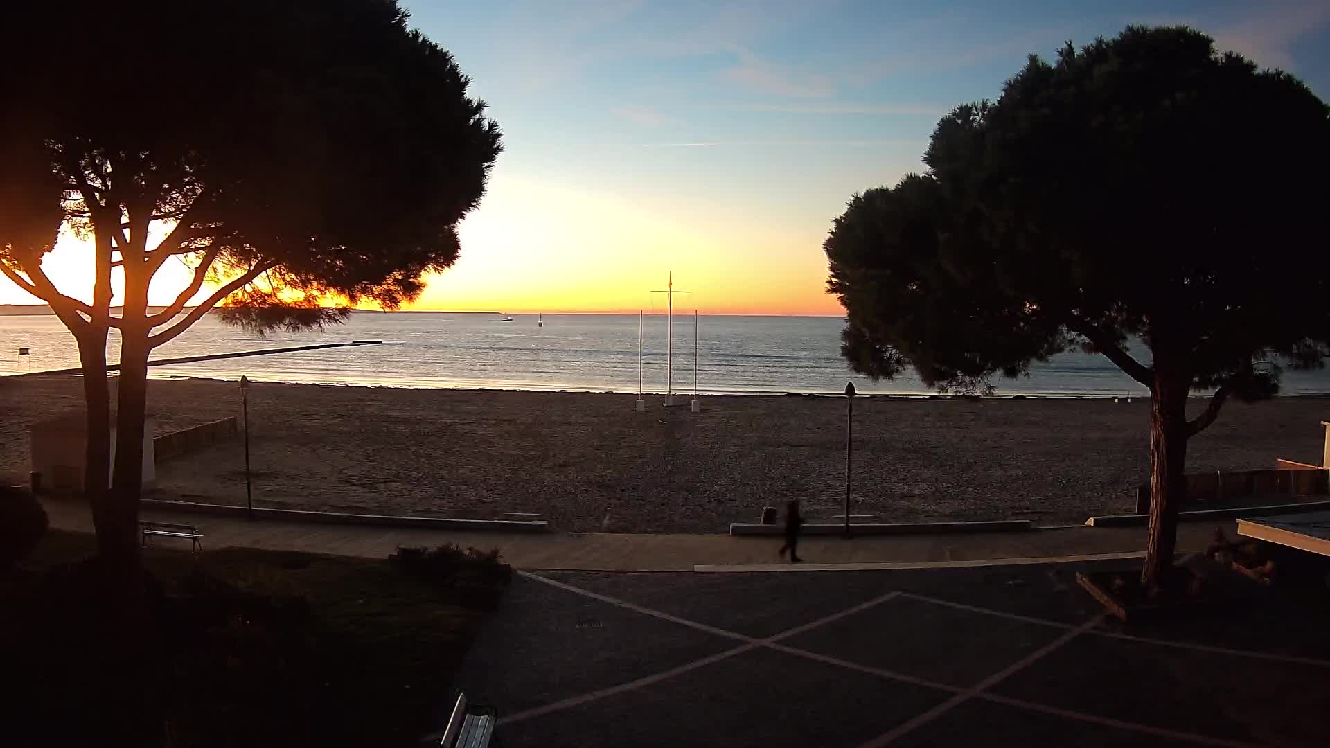 Grado Ulaz na Plažu | Pogled Uživo na Obalu