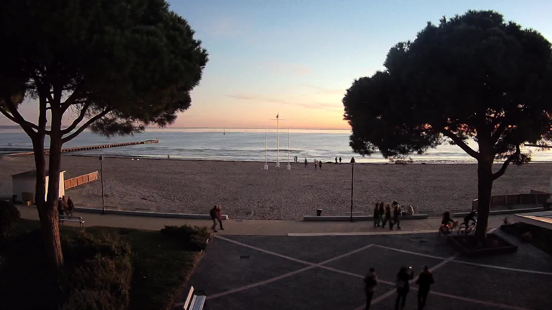 Entrée Plage Grado | Vue en Direct sur le Littoral