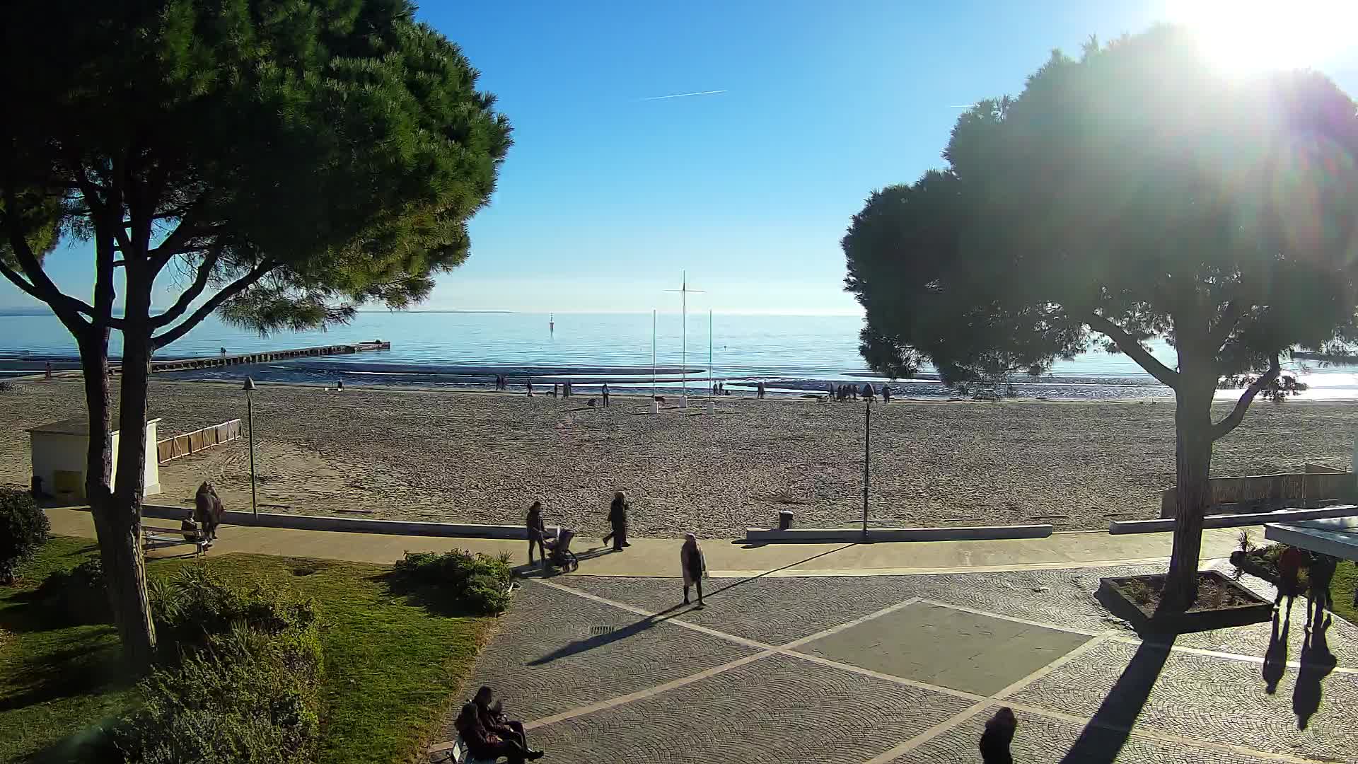 Entrée Plage Grado | Vue en Direct sur le Littoral