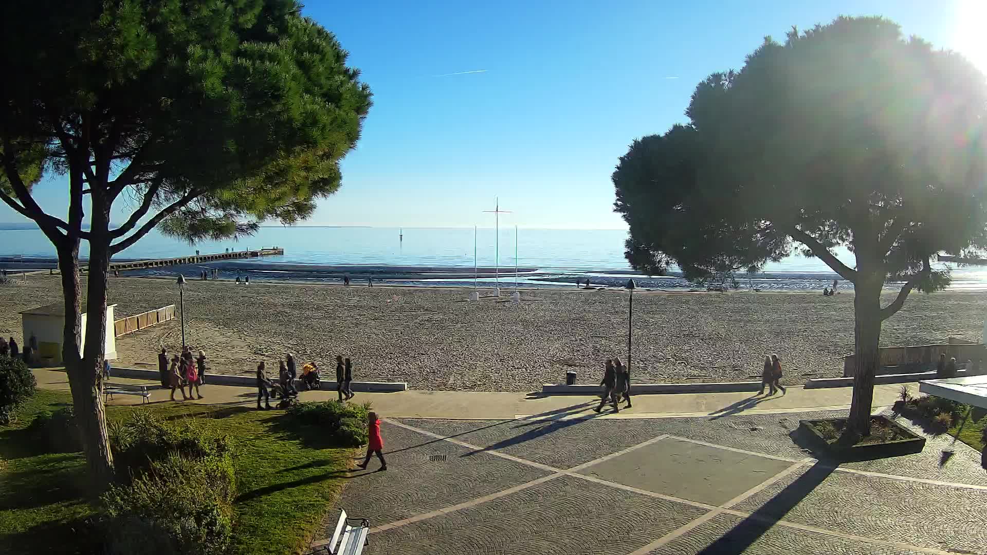 Grado Beach Webcam Entrance | Real-Time View of the Seaside