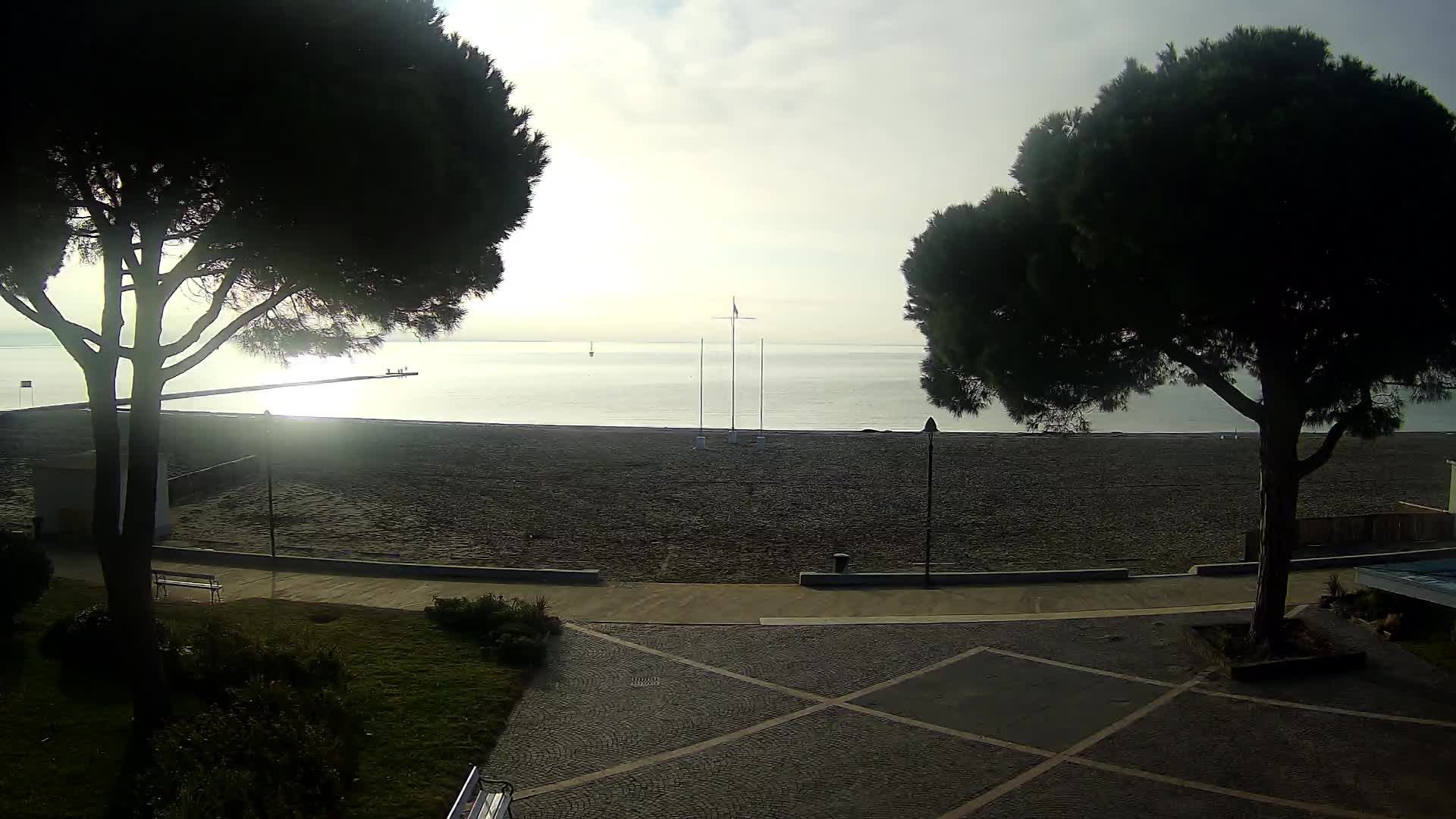 Entrée Plage Grado | Vue en Direct sur le Littoral