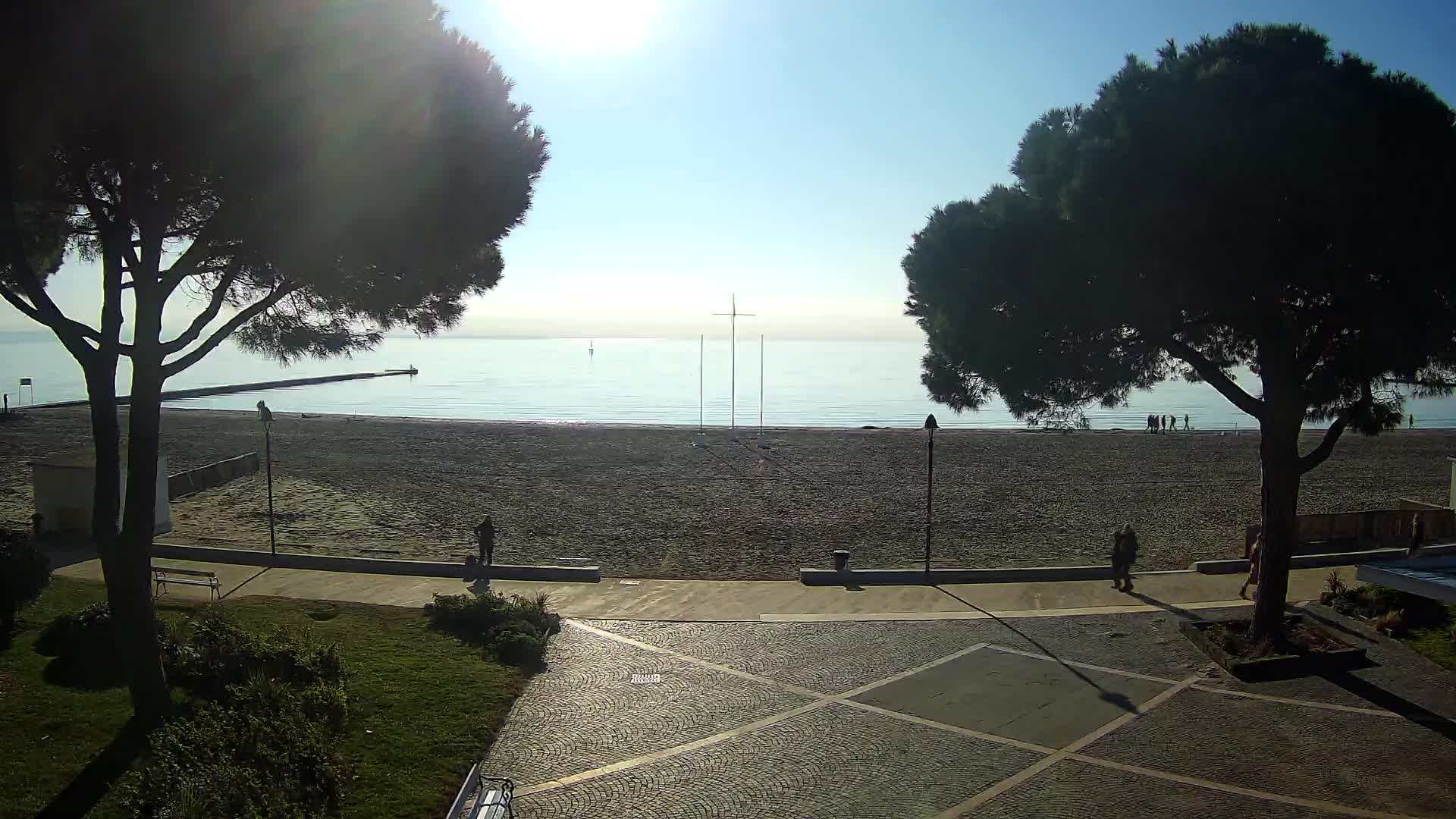 Entrée Plage Grado | Vue en Direct sur le Littoral