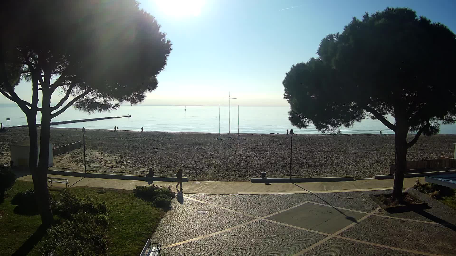 Entrée Plage Grado | Vue en Direct sur le Littoral