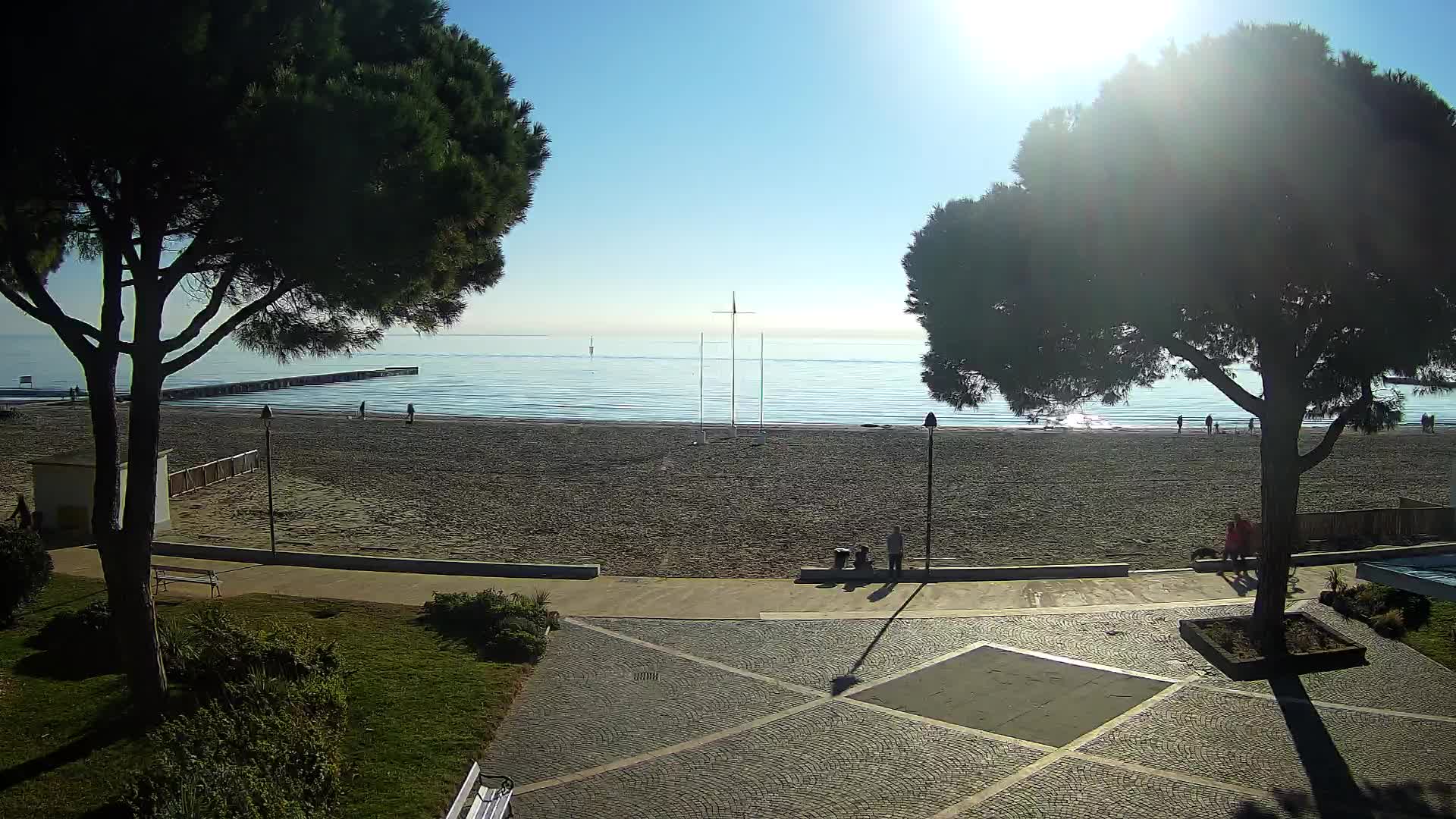 Grado Strand Eingang | Live-Ansicht der Küste