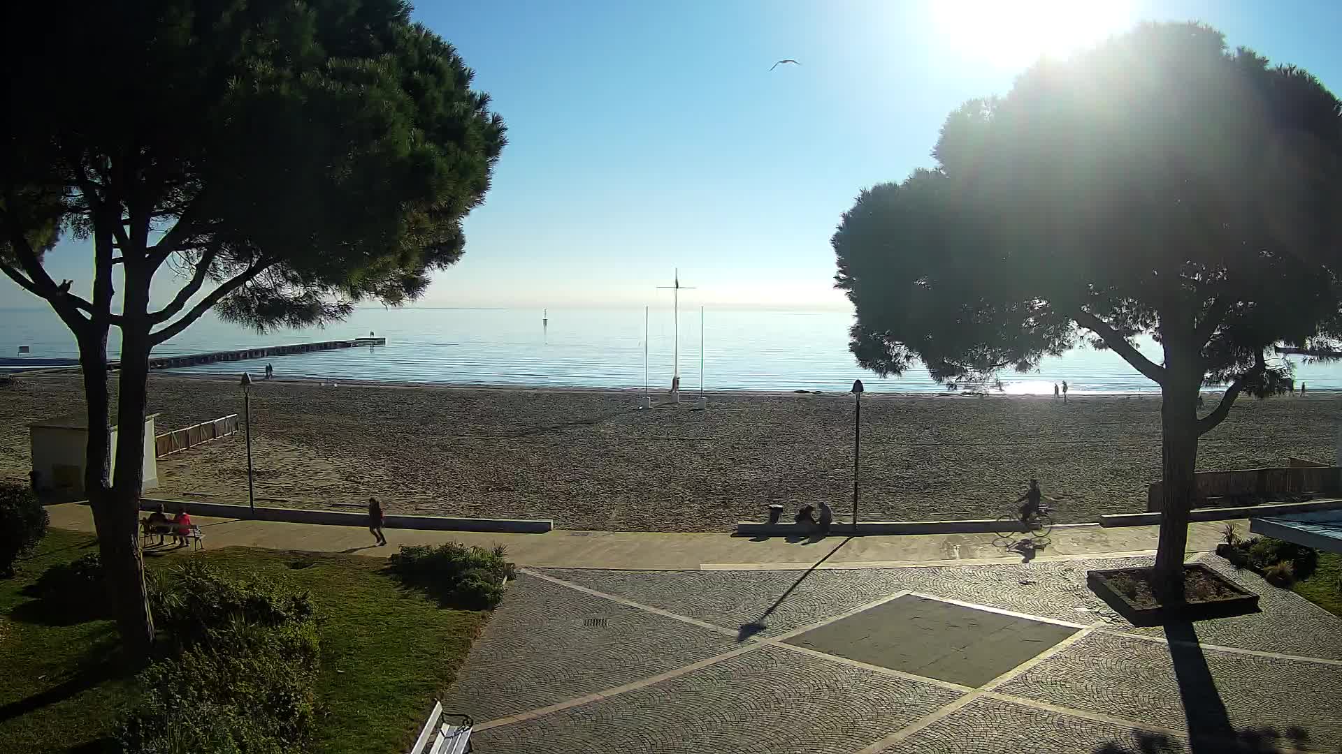 Entrée Plage Grado | Vue en Direct sur le Littoral