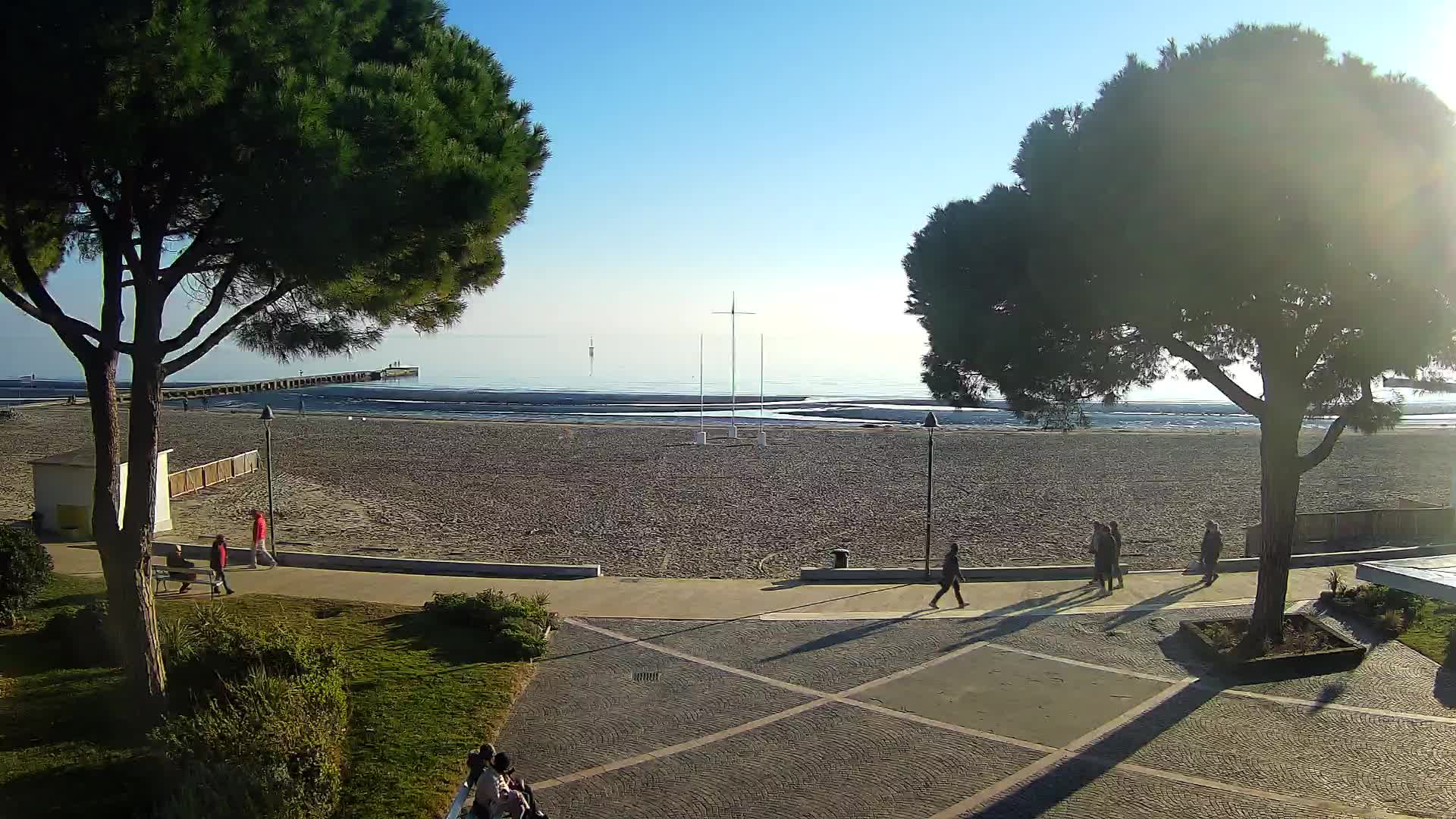 Entrée Plage Grado | Vue en Direct sur le Littoral